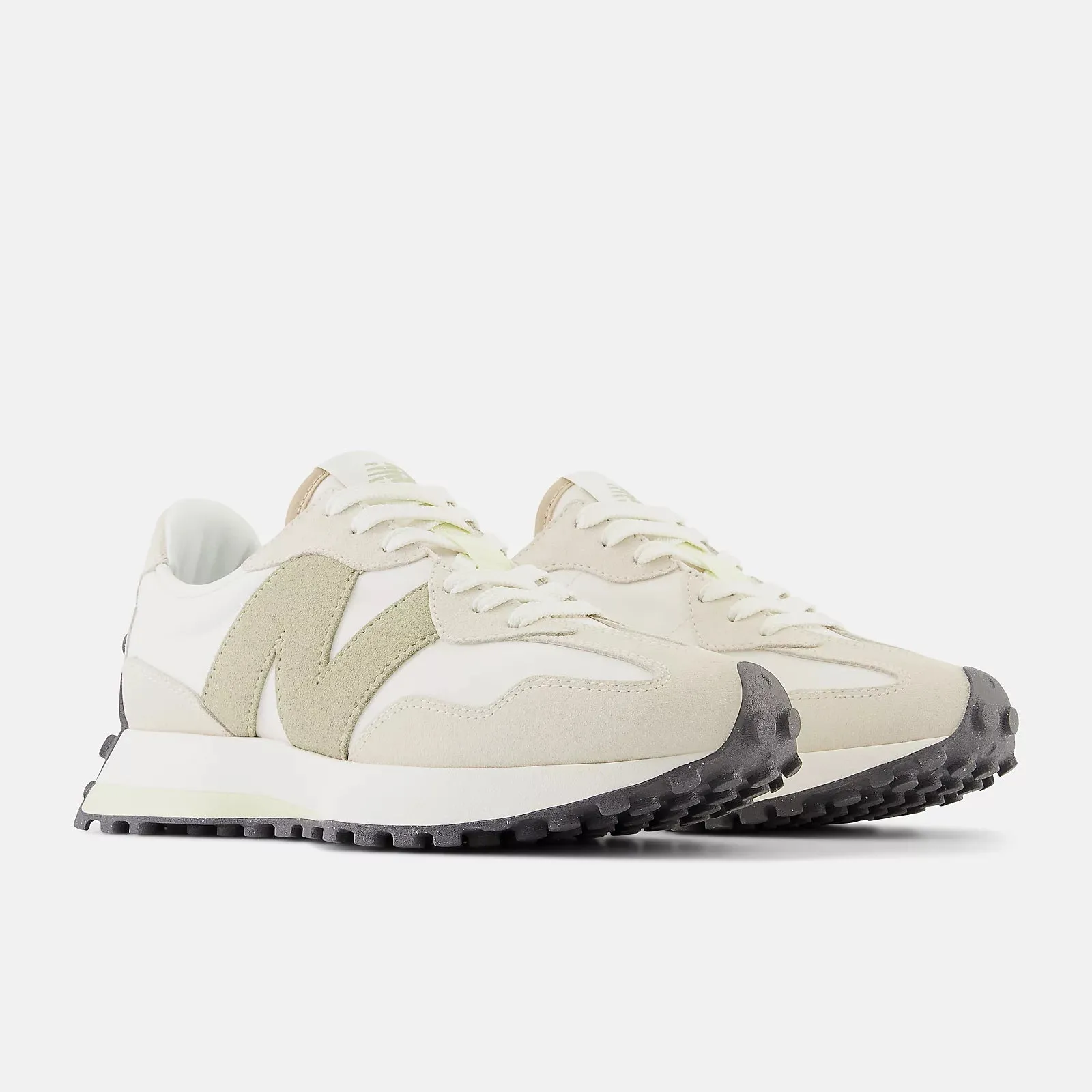 327 Sneaker (Turtledove + Fatigue Green)