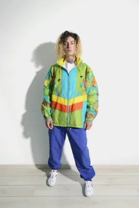 80s retro colourful windbreaker