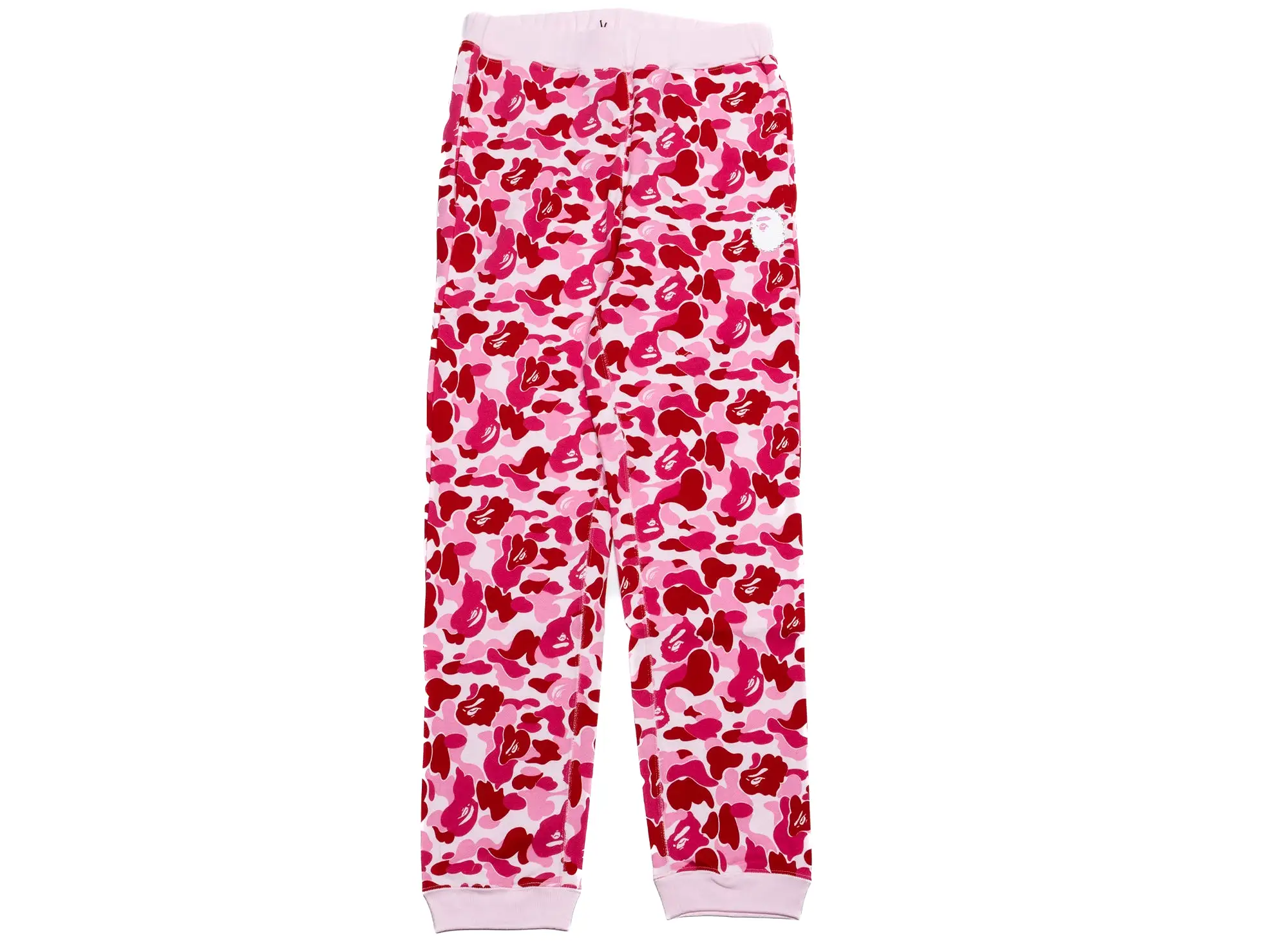 A Bathing Ape ABC Camo Crystal Stone Sweatpants in Pink