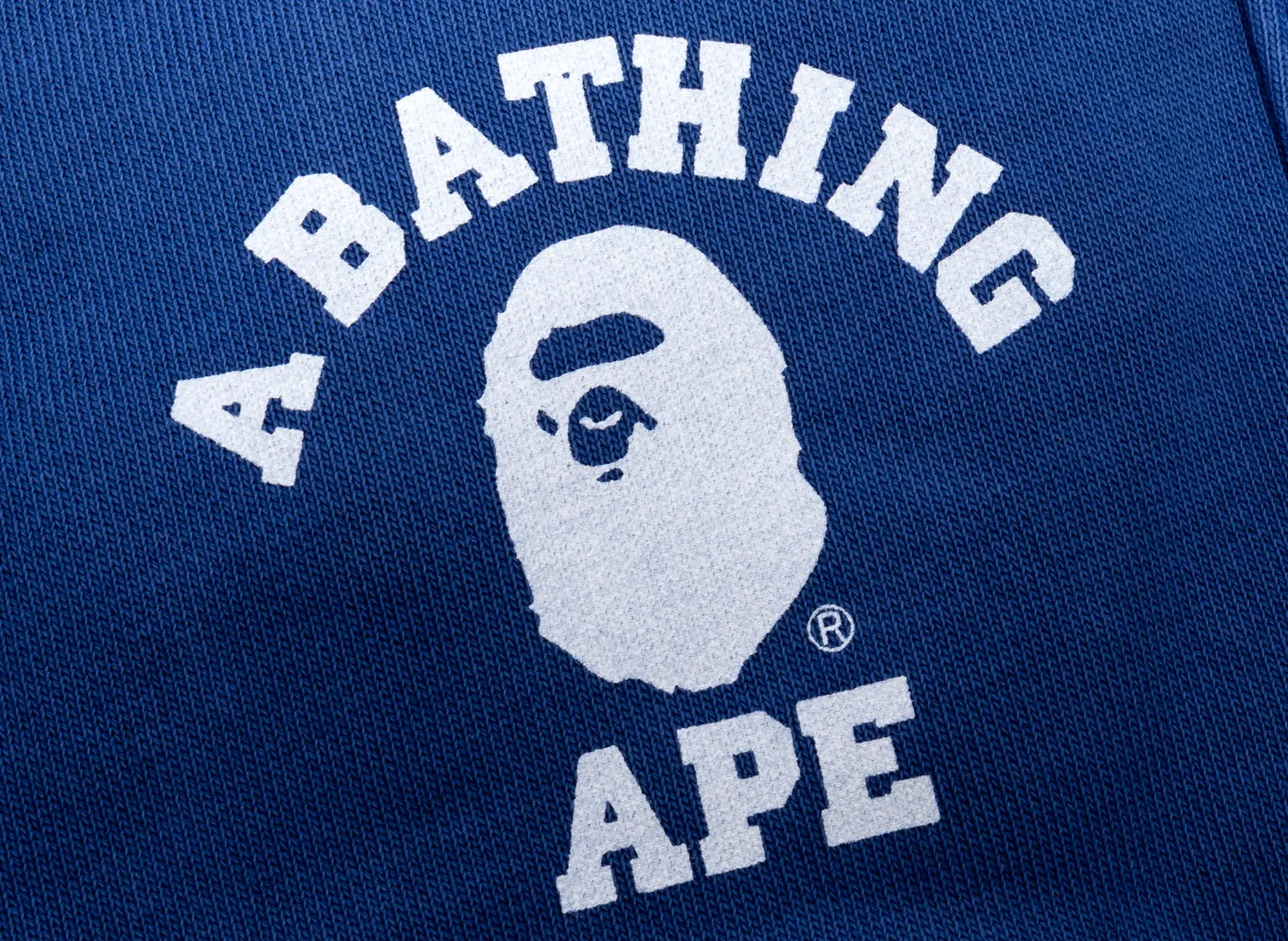 A Bathing Ape College One Point Overdye Pants in Blue