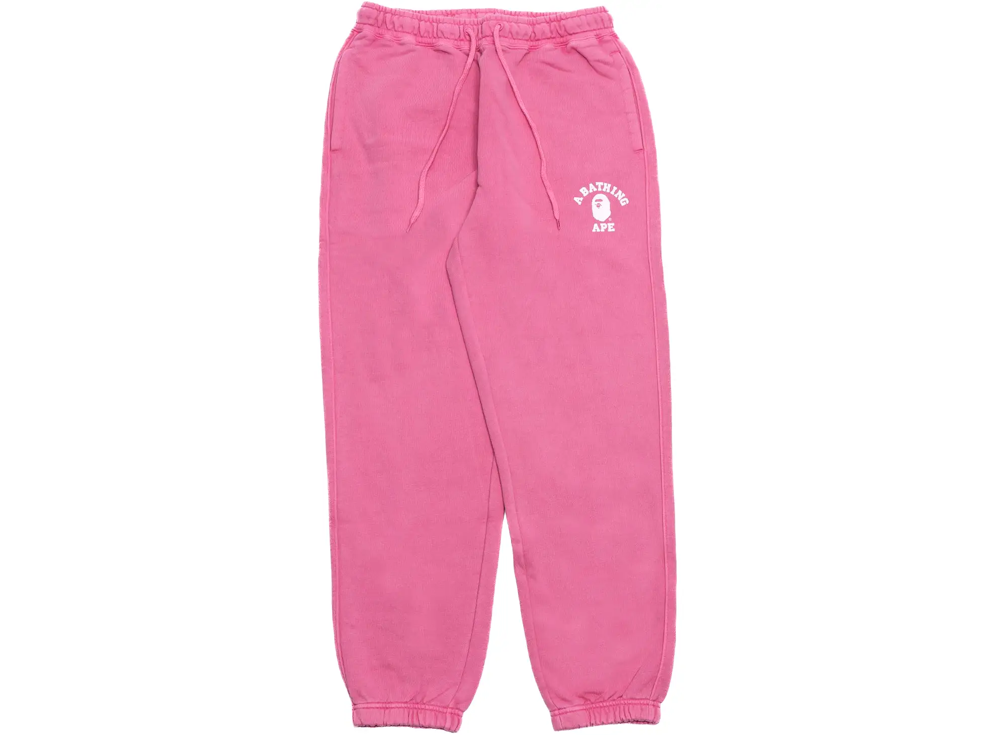 A Bathing Ape College One Point Overdye Pants in Pink