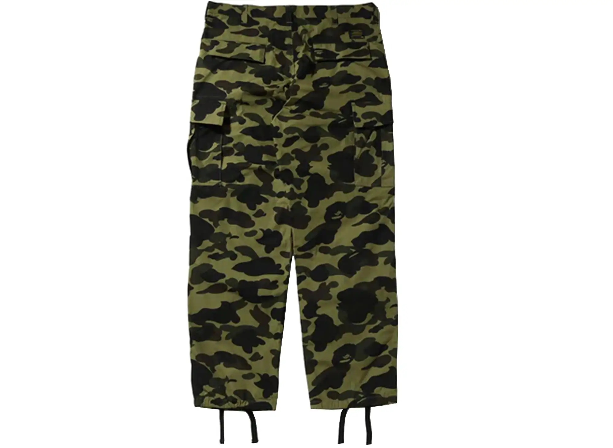 A Bathing Ape First Camo Cargo Pants in Green xld