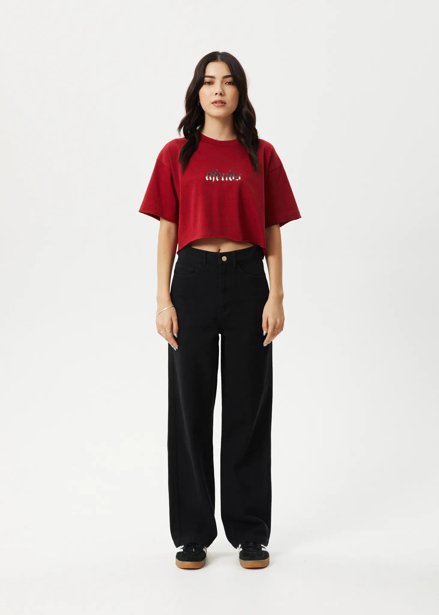 AFENDS Womens Scorpio Slay - Slay Cropped Tee - Ketchup