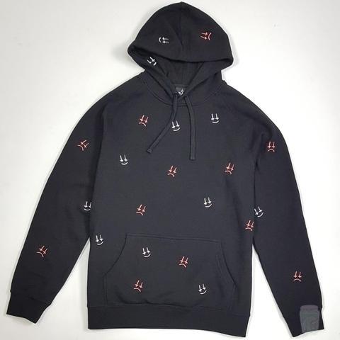 All Over Cross Face Hoodie