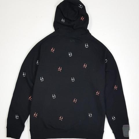 All Over Cross Face Hoodie