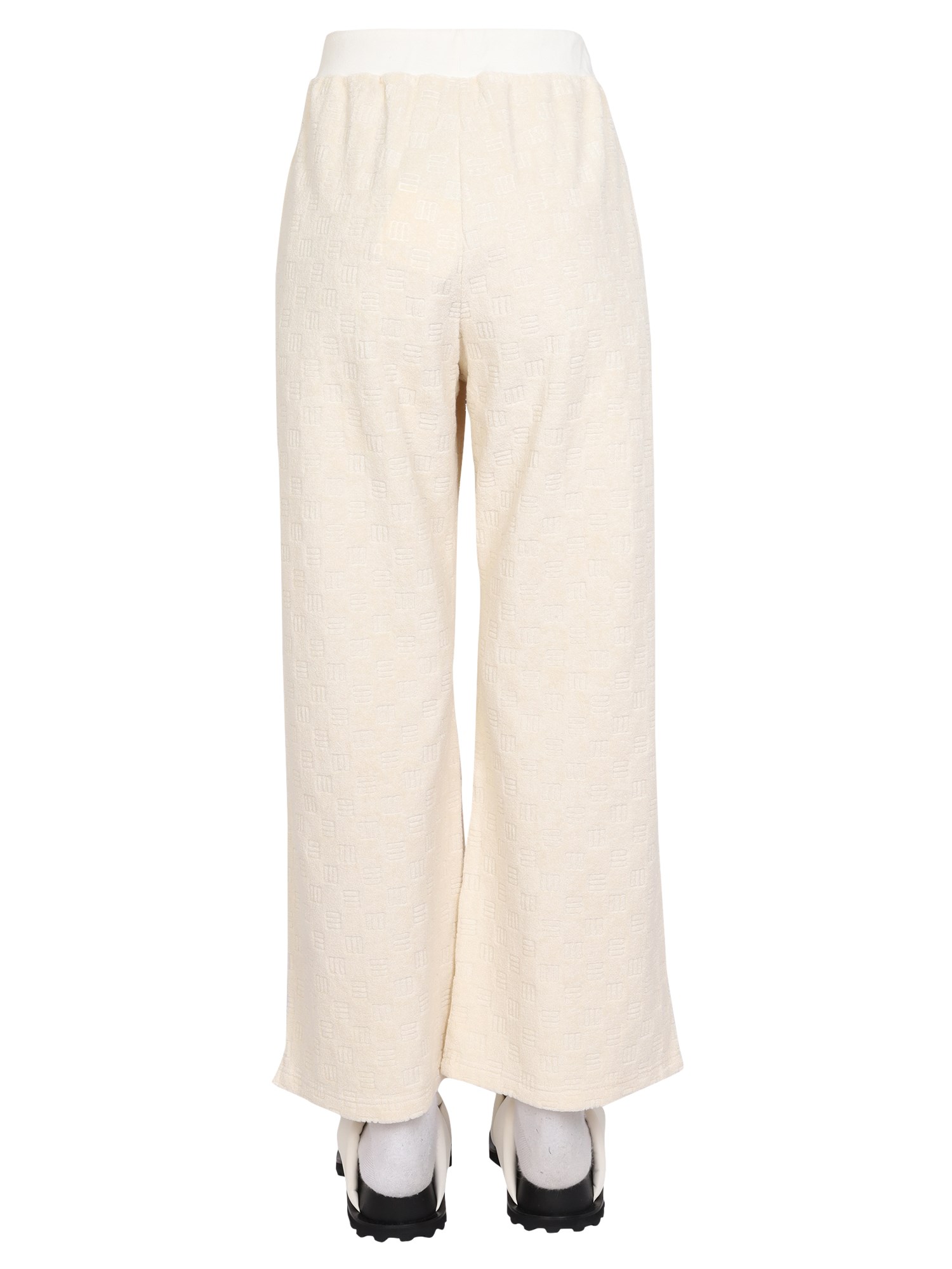 AMBUSH    MONOGRAM COTTON BLEND PANTS