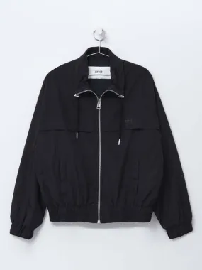 Ami Zipped Windbreaker - Black