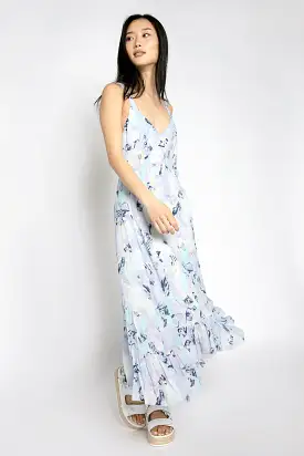 Andou Dress in Mixed Blue