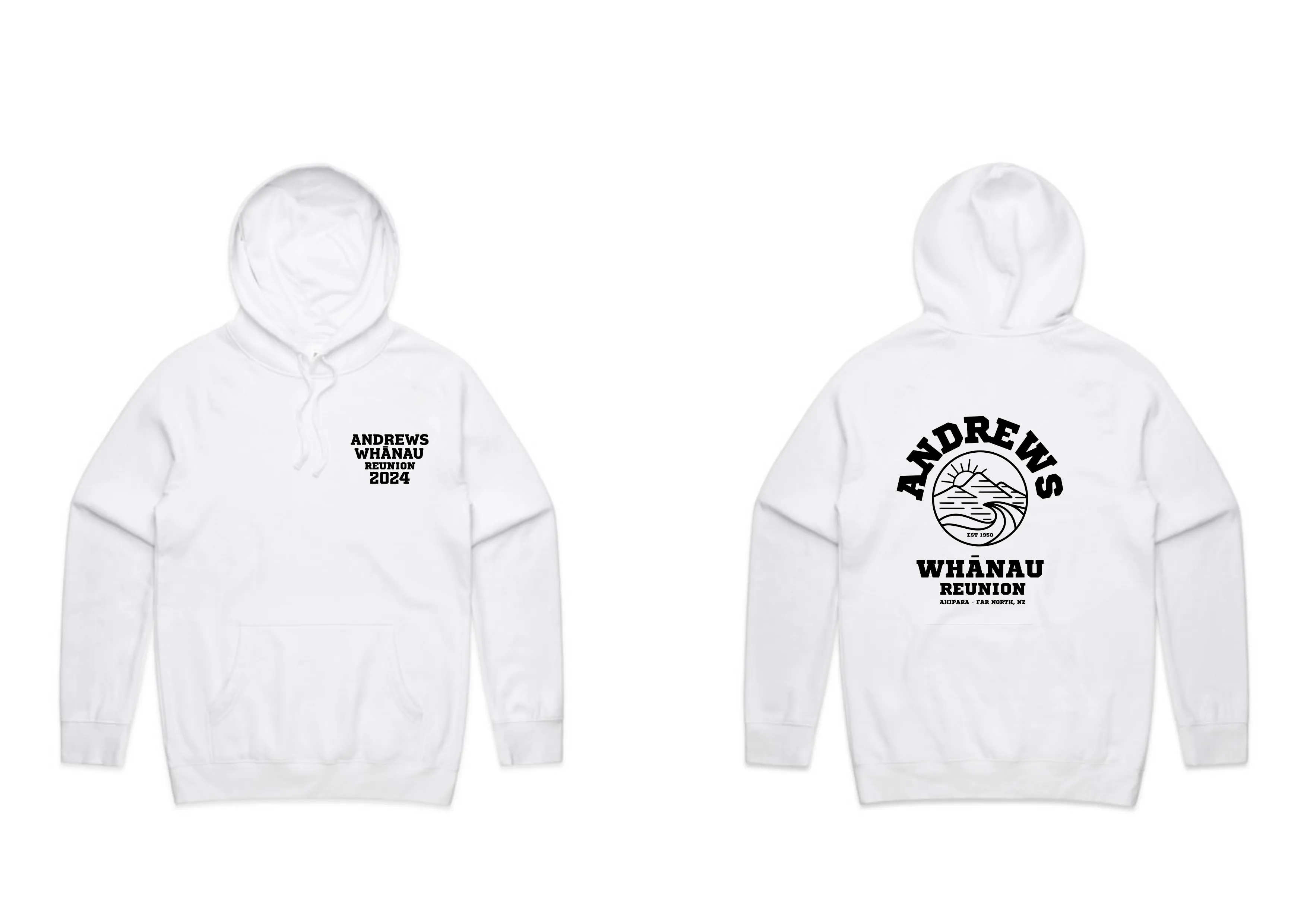 Andrews Whanau Reunion - Adult Hoodies