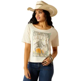 Ariat Women's Cowboys Never Die Short Sleeve Graphic T-Shirt - Natural