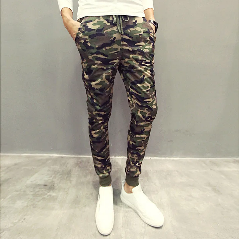 Arriving Men Pants Korean Pants Harem Pants Camouflage Casual Pants For Men SM6