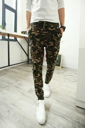 Arriving Men Pants Korean Pants Harem Pants Camouflage Casual Pants For Men SM6