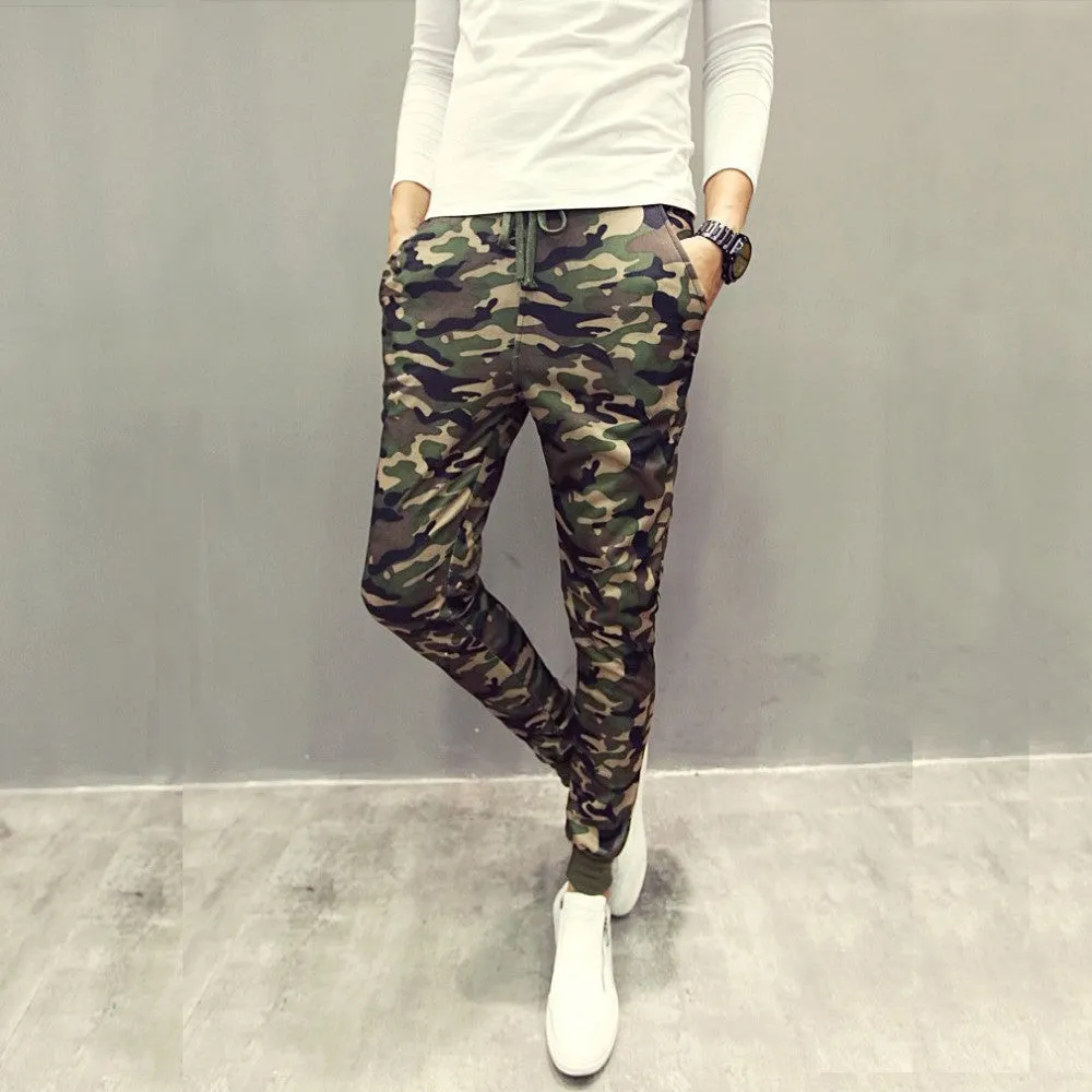 Arriving Men Pants Korean Pants Harem Pants Camouflage Casual Pants For Men SM6