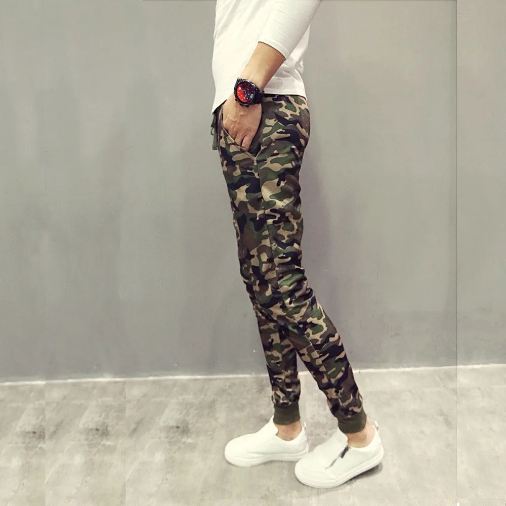 Arriving Men Pants Korean Pants Harem Pants Camouflage Casual Pants For Men SM6