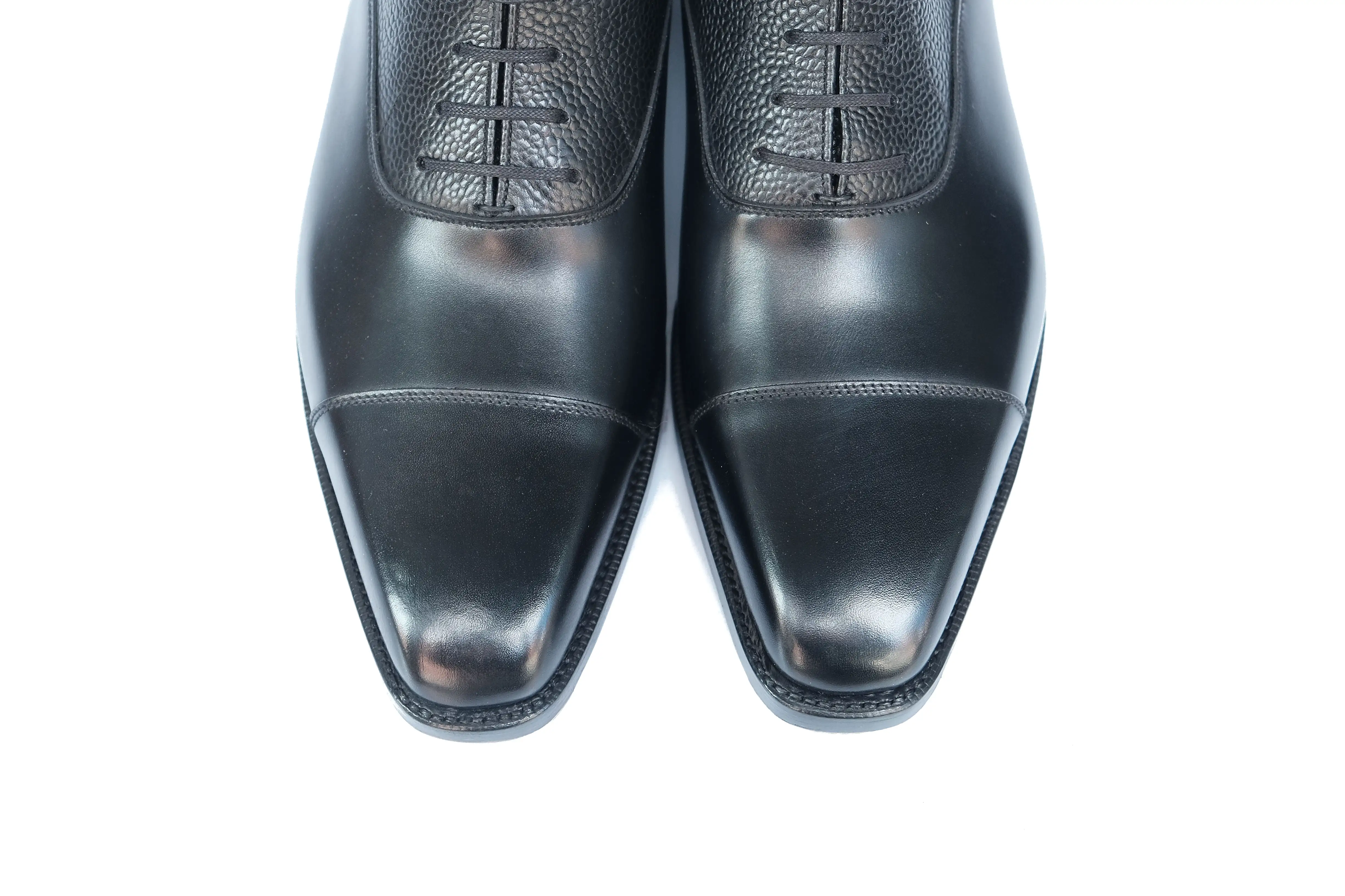 Ashworth - MTO - Black Calf / Black Scotch Grain - MGF Last - Double Leather Sole