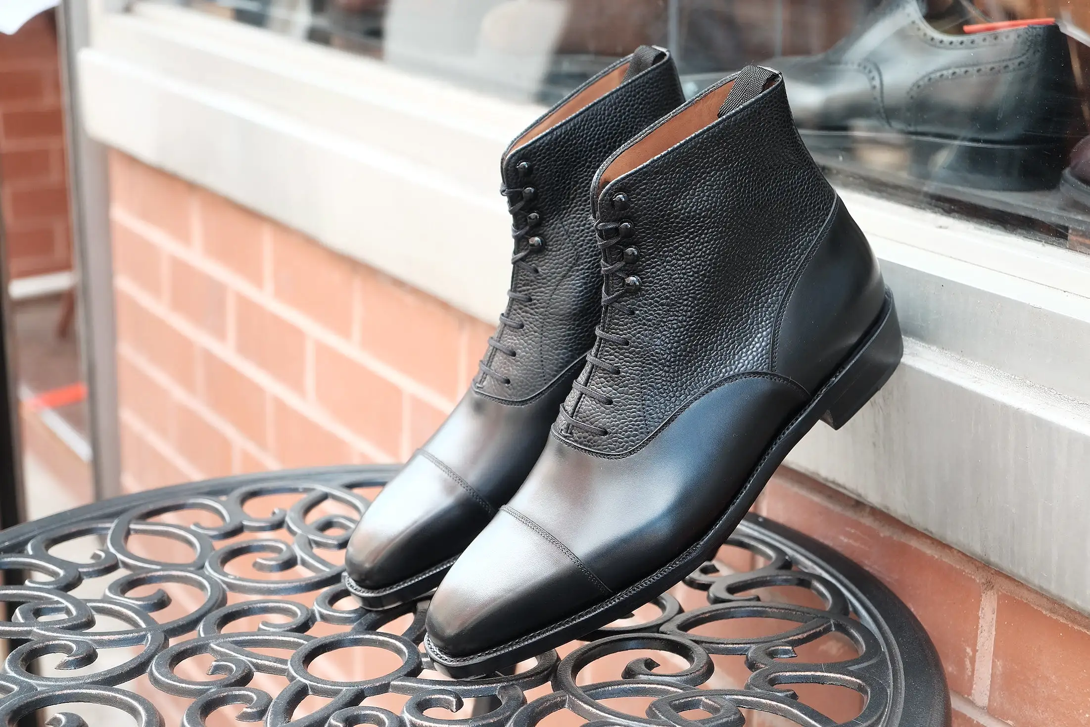 Ashworth - MTO - Black Calf / Black Scotch Grain - MGF Last - Double Leather Sole