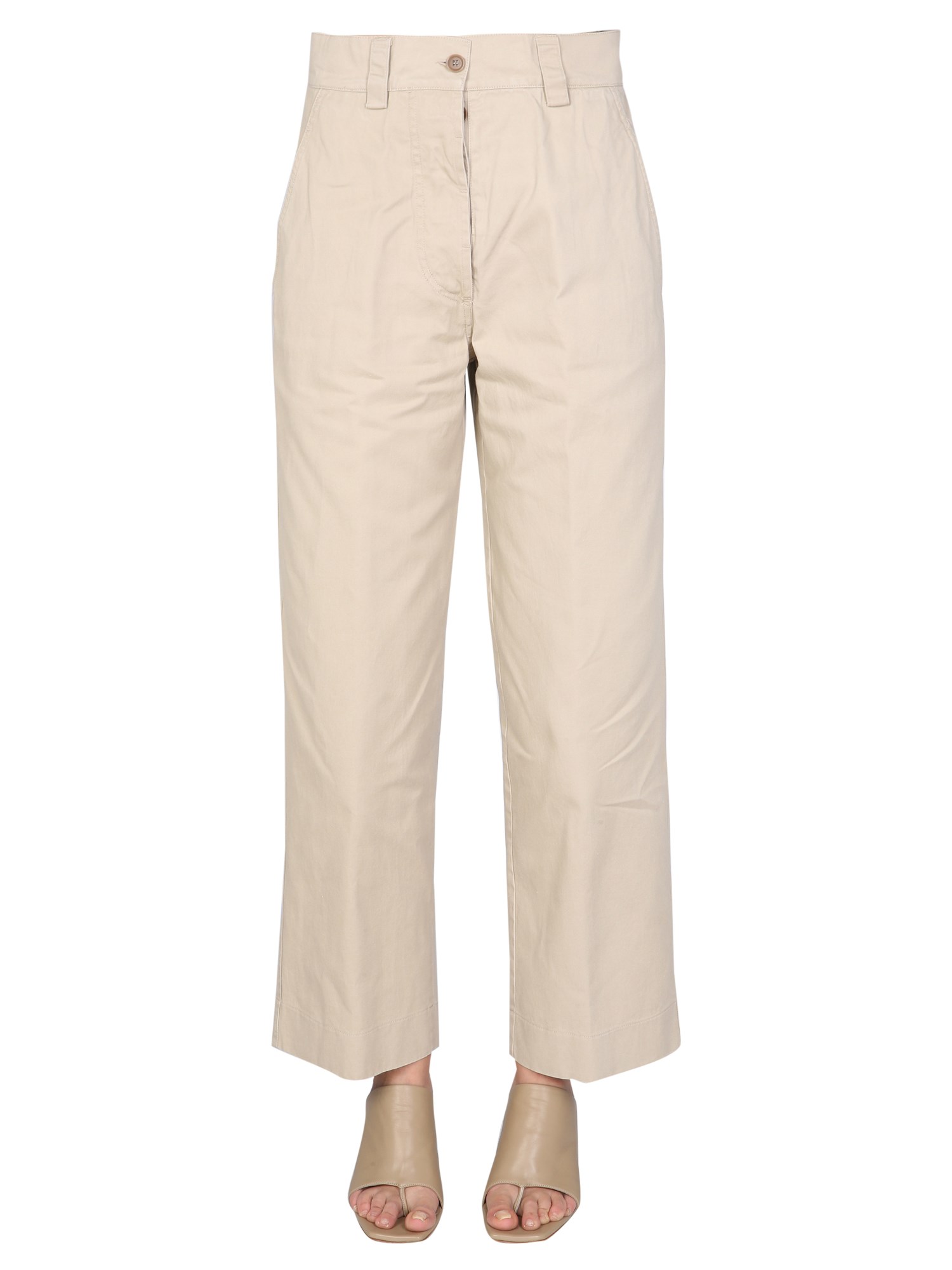 ASPESI    STRAIGHT LEG COTTON PANTS