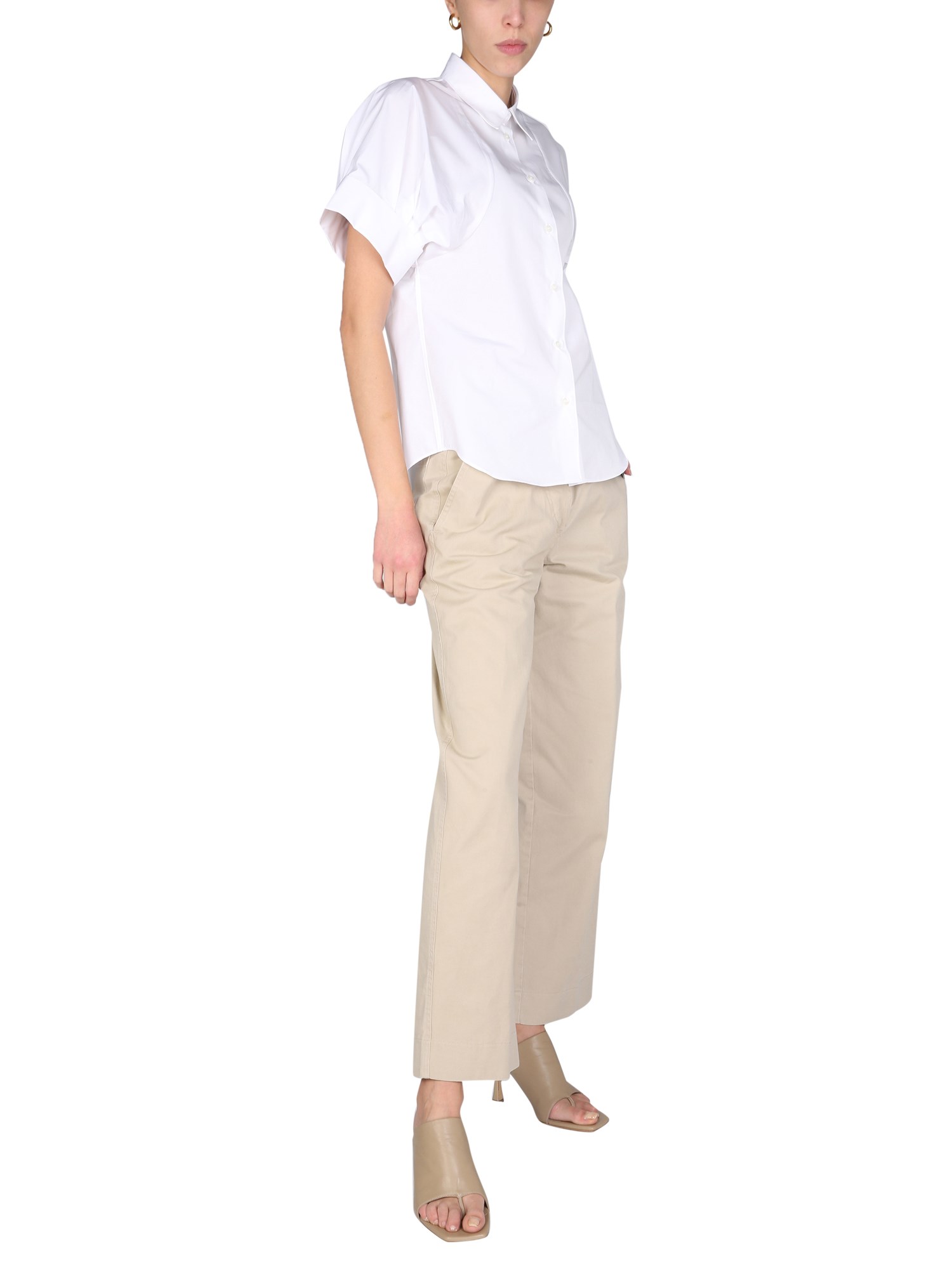 ASPESI    STRAIGHT LEG COTTON PANTS