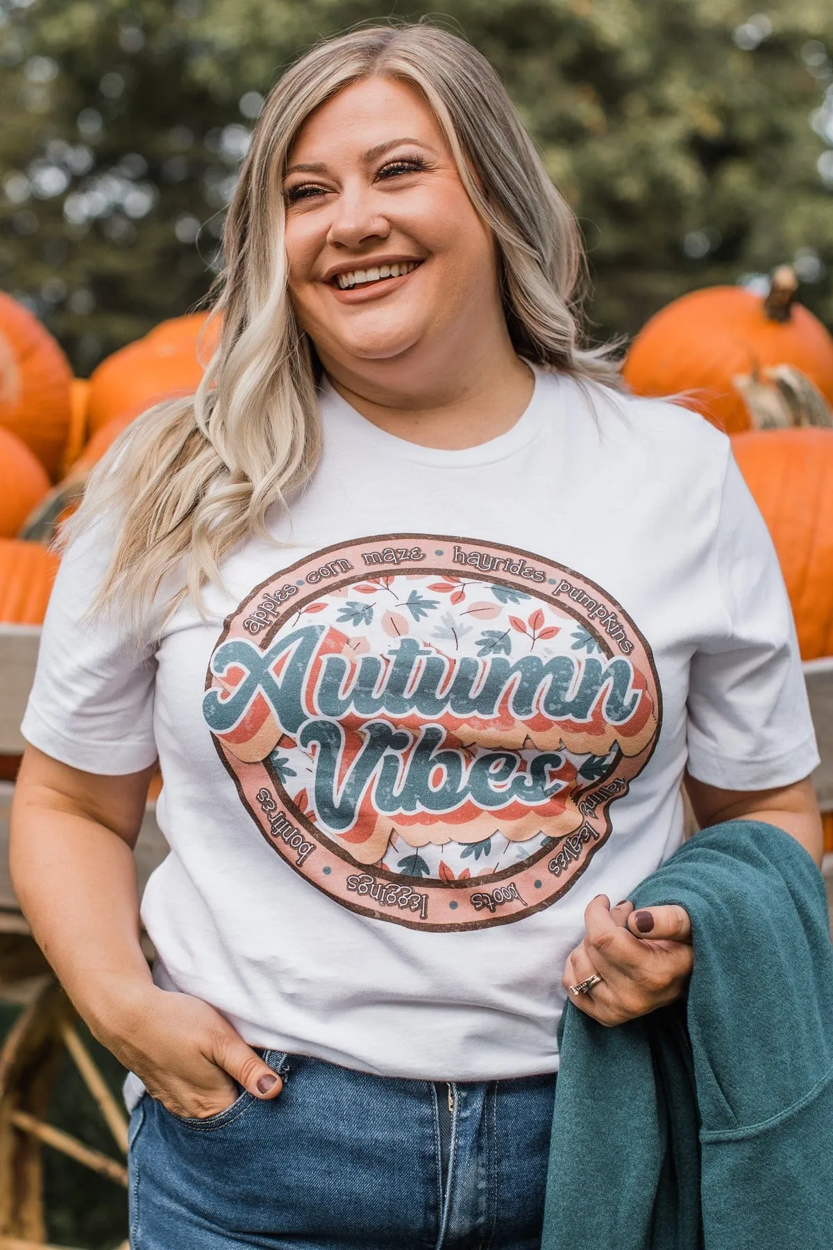 Autumn Vibes Graphic Tee- Ivory