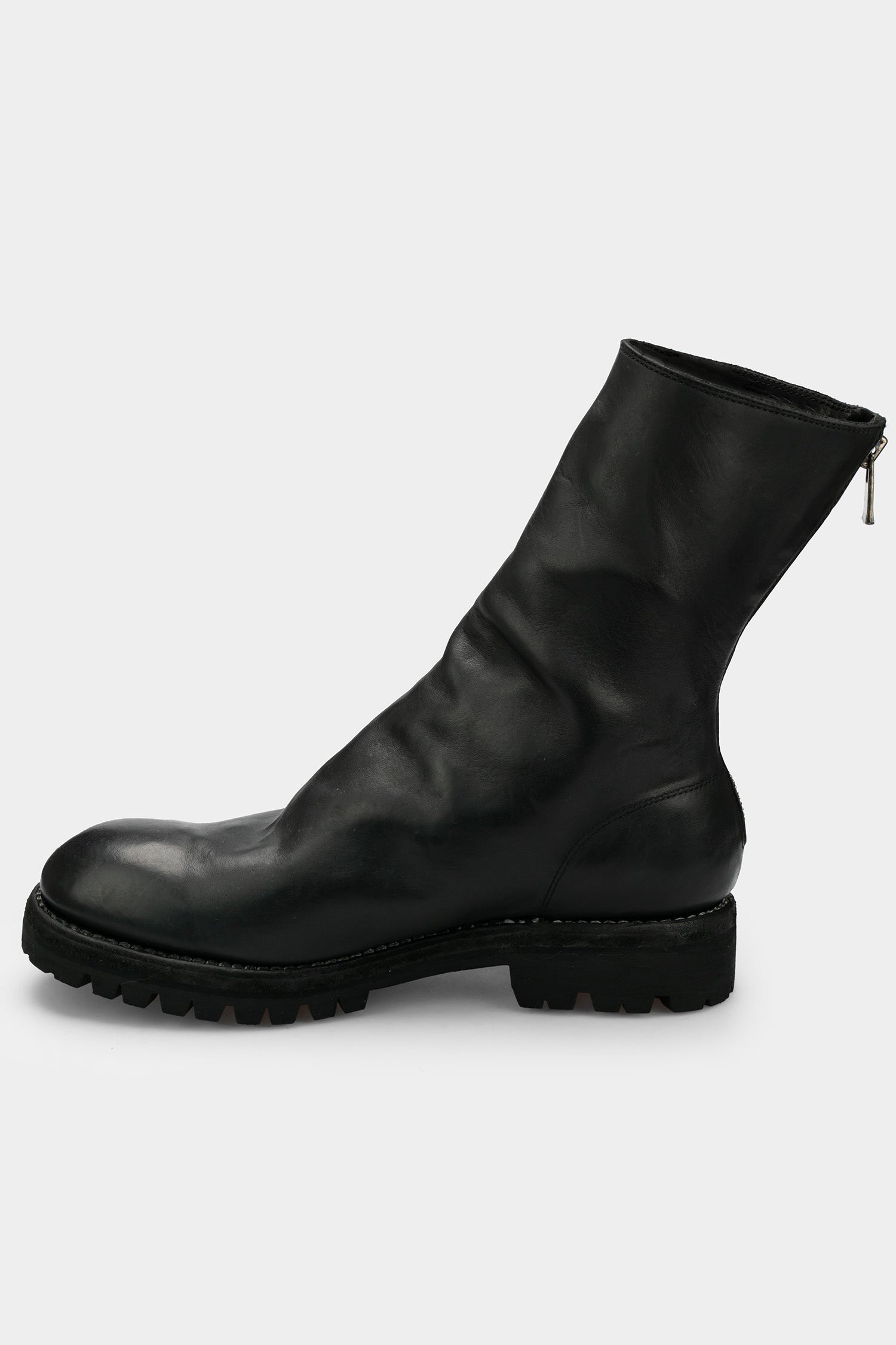 Back zip high top boots | 788V