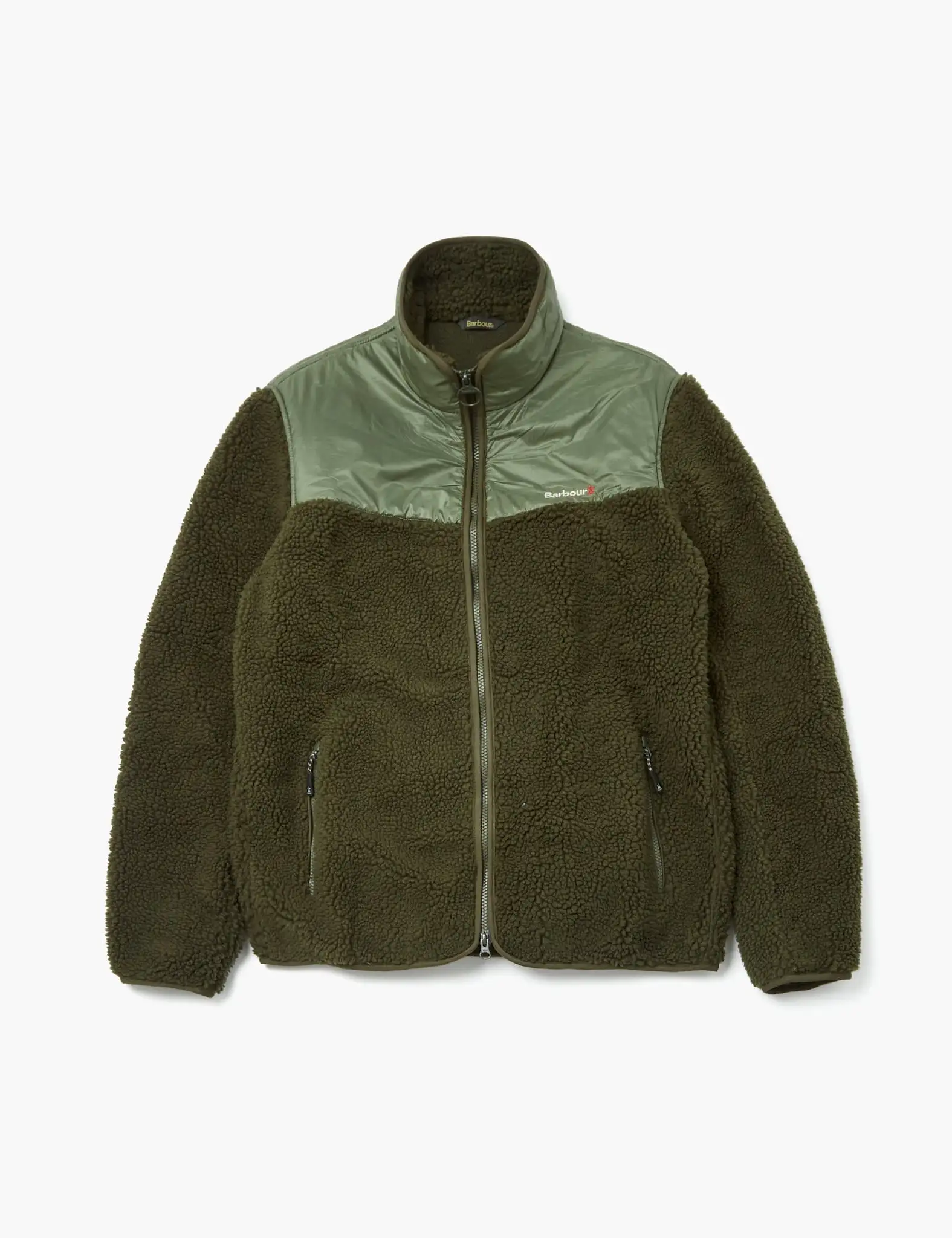 Barbour Axis Fleece Jacket - Olive Green