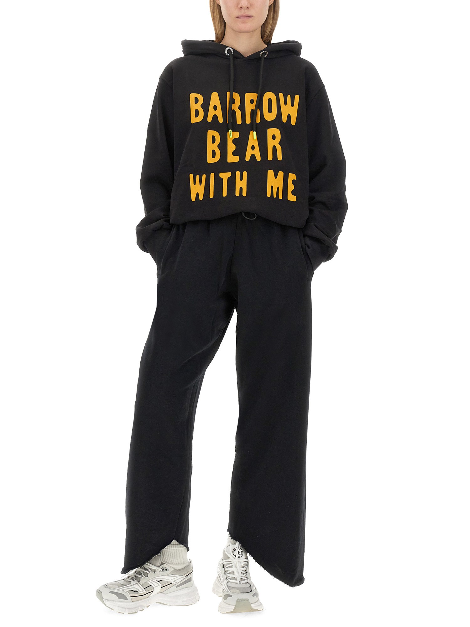 BARROW    OLDVINTAGE EFFECT PLUSH PANTS