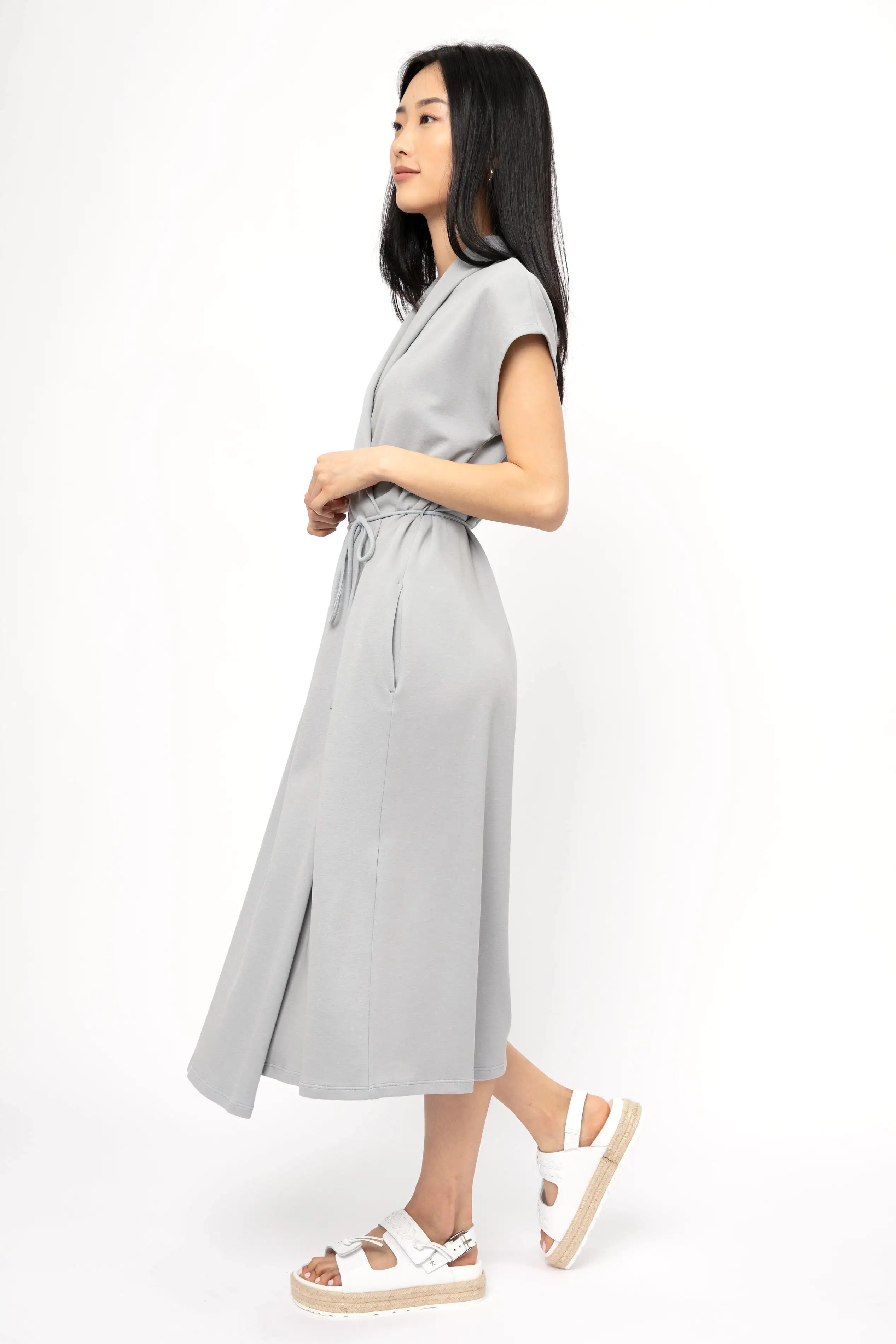 Benaco Dress in Water Blue