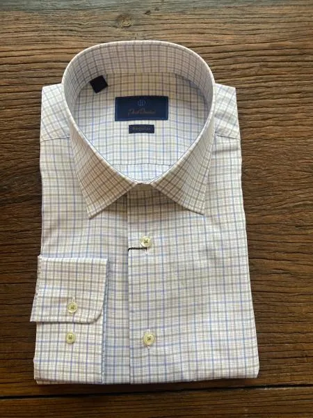 BLUE/GRASS REGUALAR FIT DRESS SHIRT