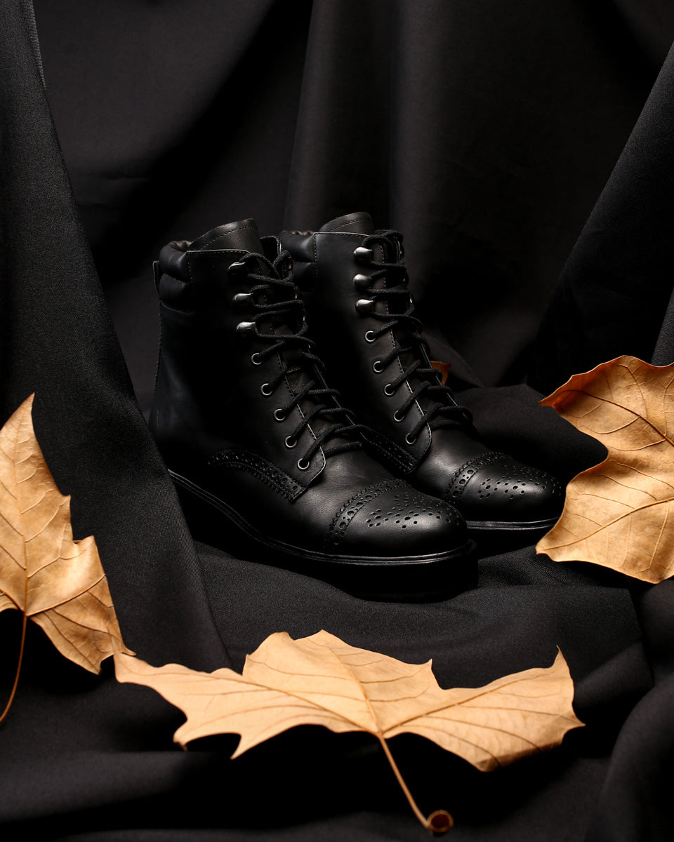 Boot Flor de Lis Black