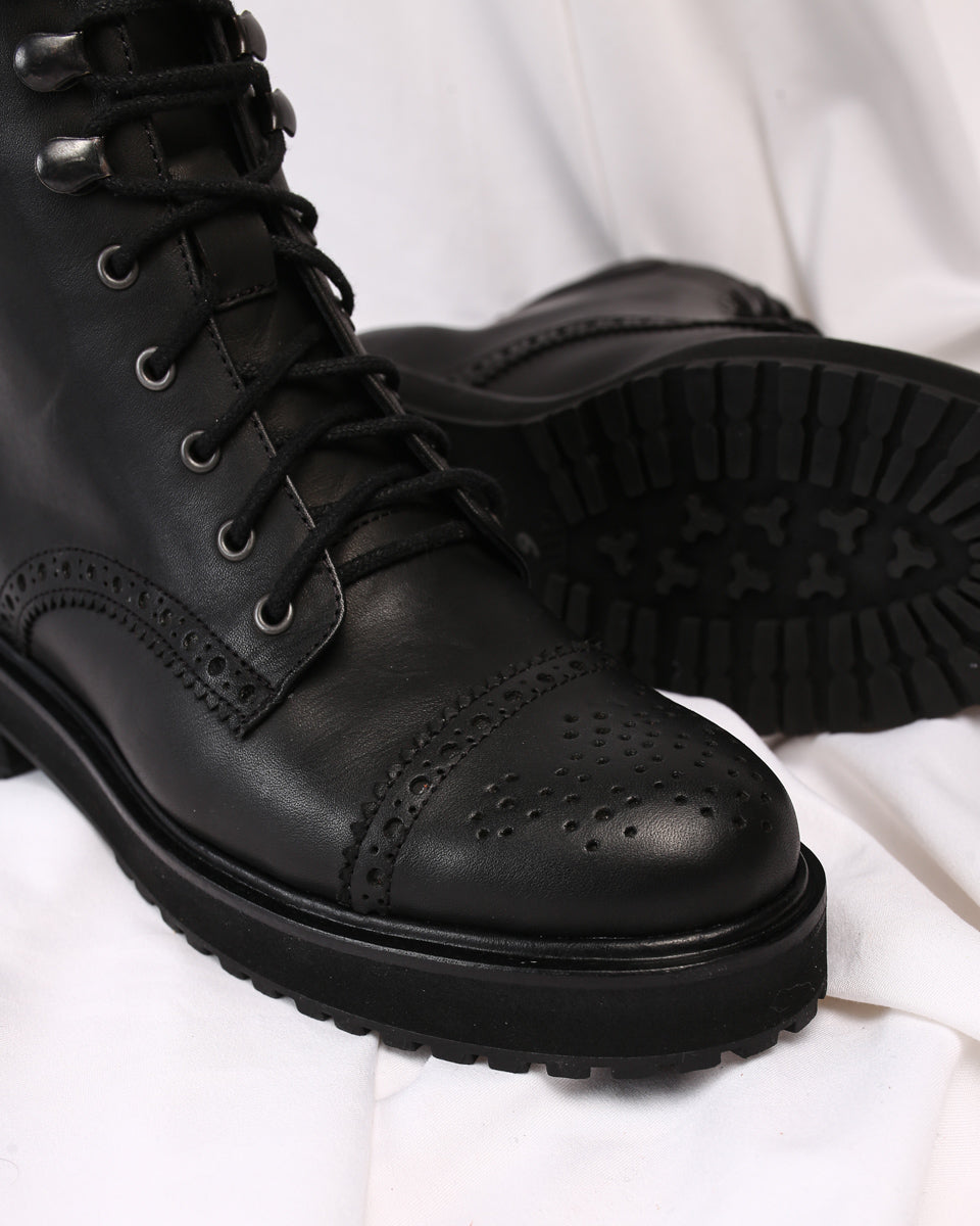 Boot Flor de Lis Black