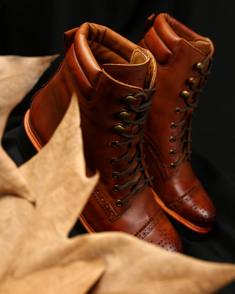 Boot Flor de Lis Brown