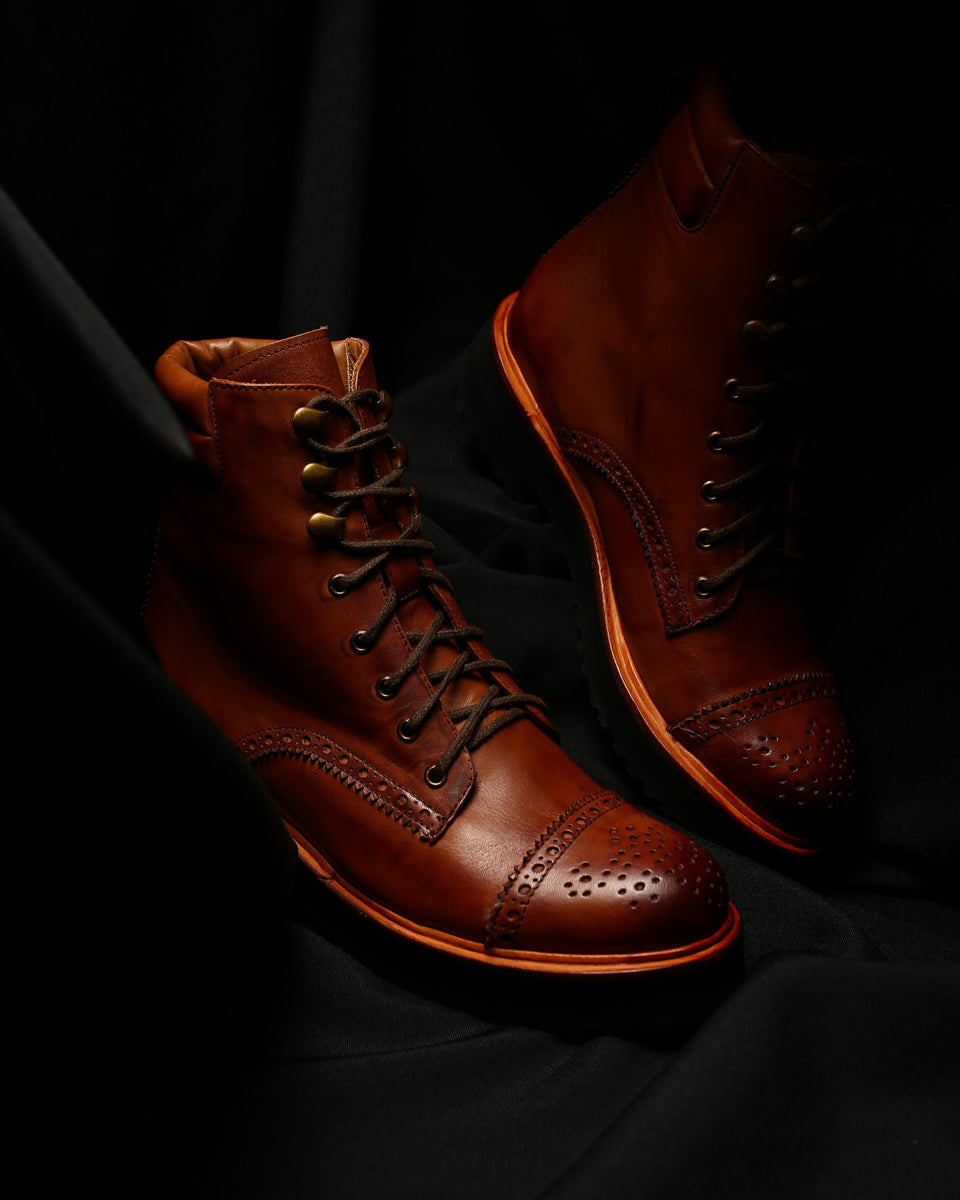 Boot Flor de Lis Brown