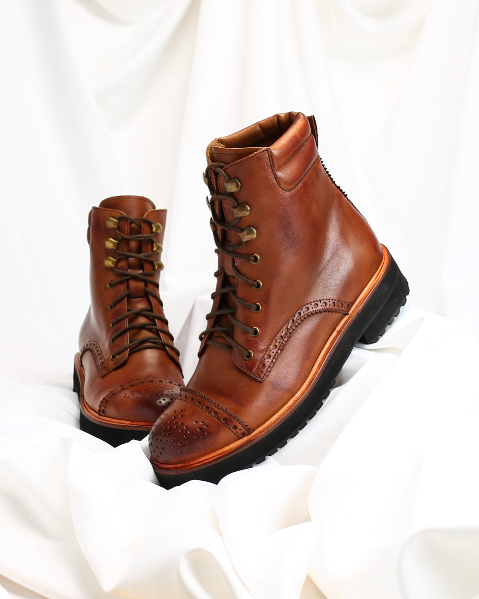 Boot Flor de Lis Brown