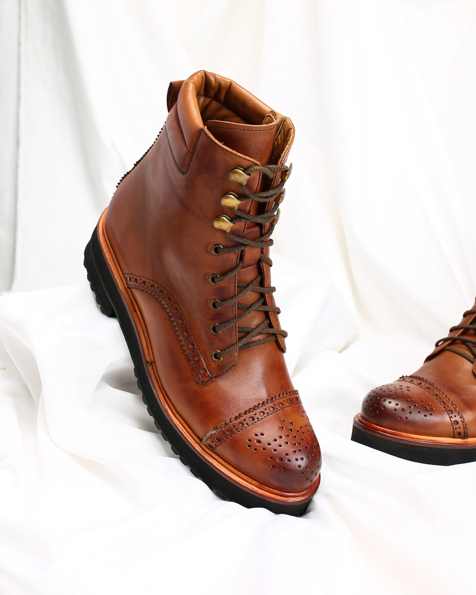 Boot Flor de Lis Brown