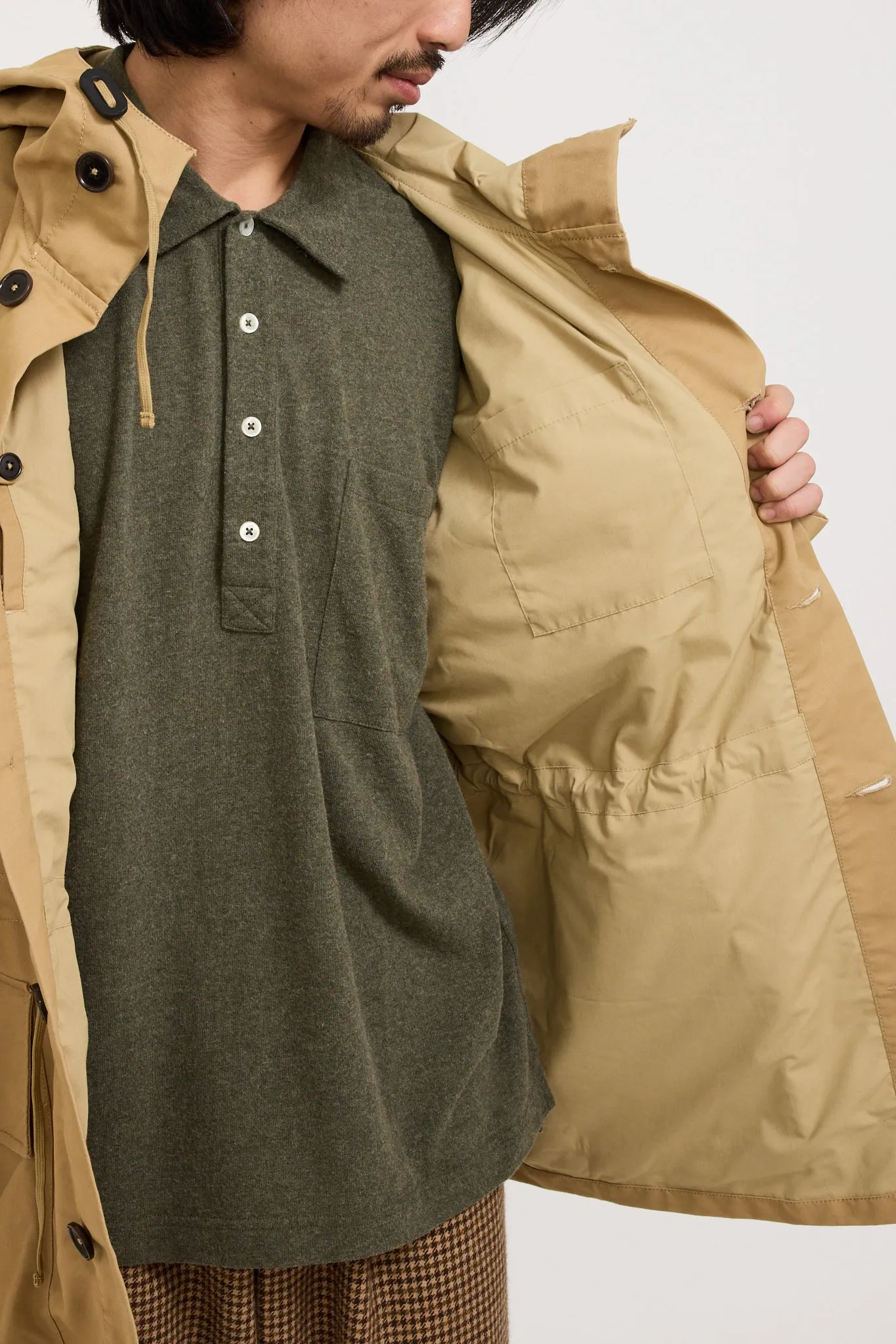 Boston Parka Brushed Polytech Sand