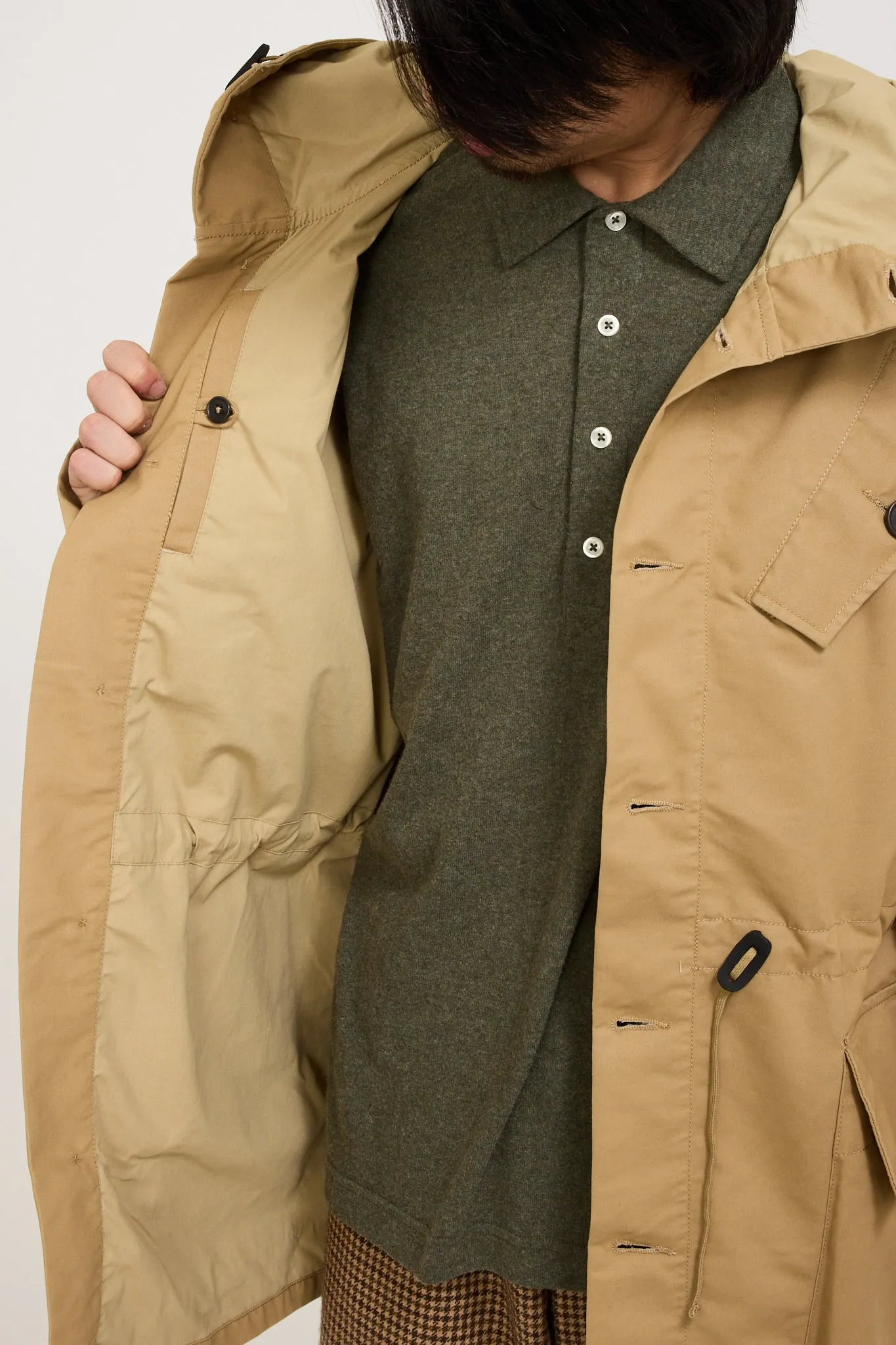 Boston Parka Brushed Polytech Sand