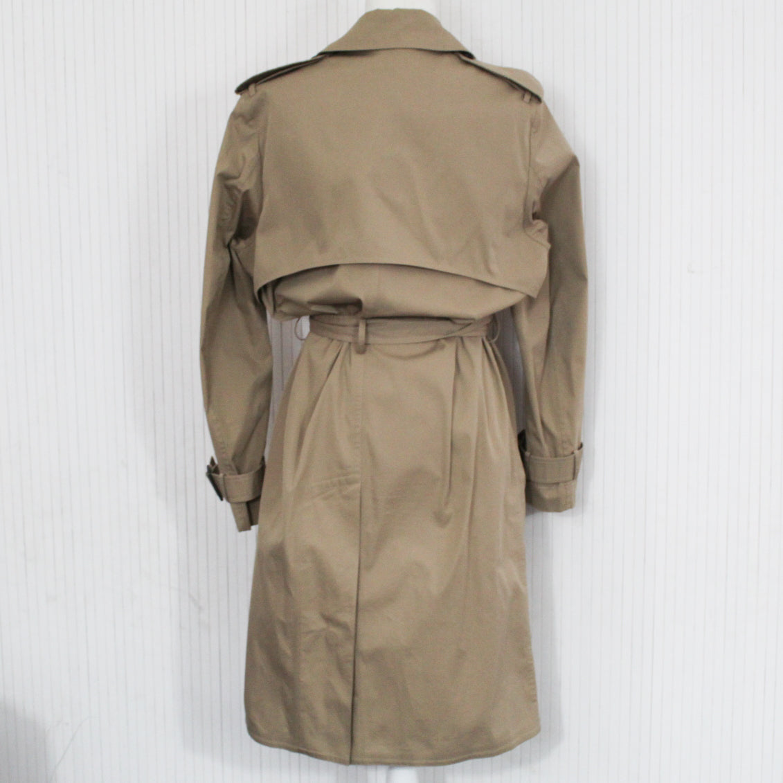 Bottega Veneta 1995 Stone Classic Trench Coat XS