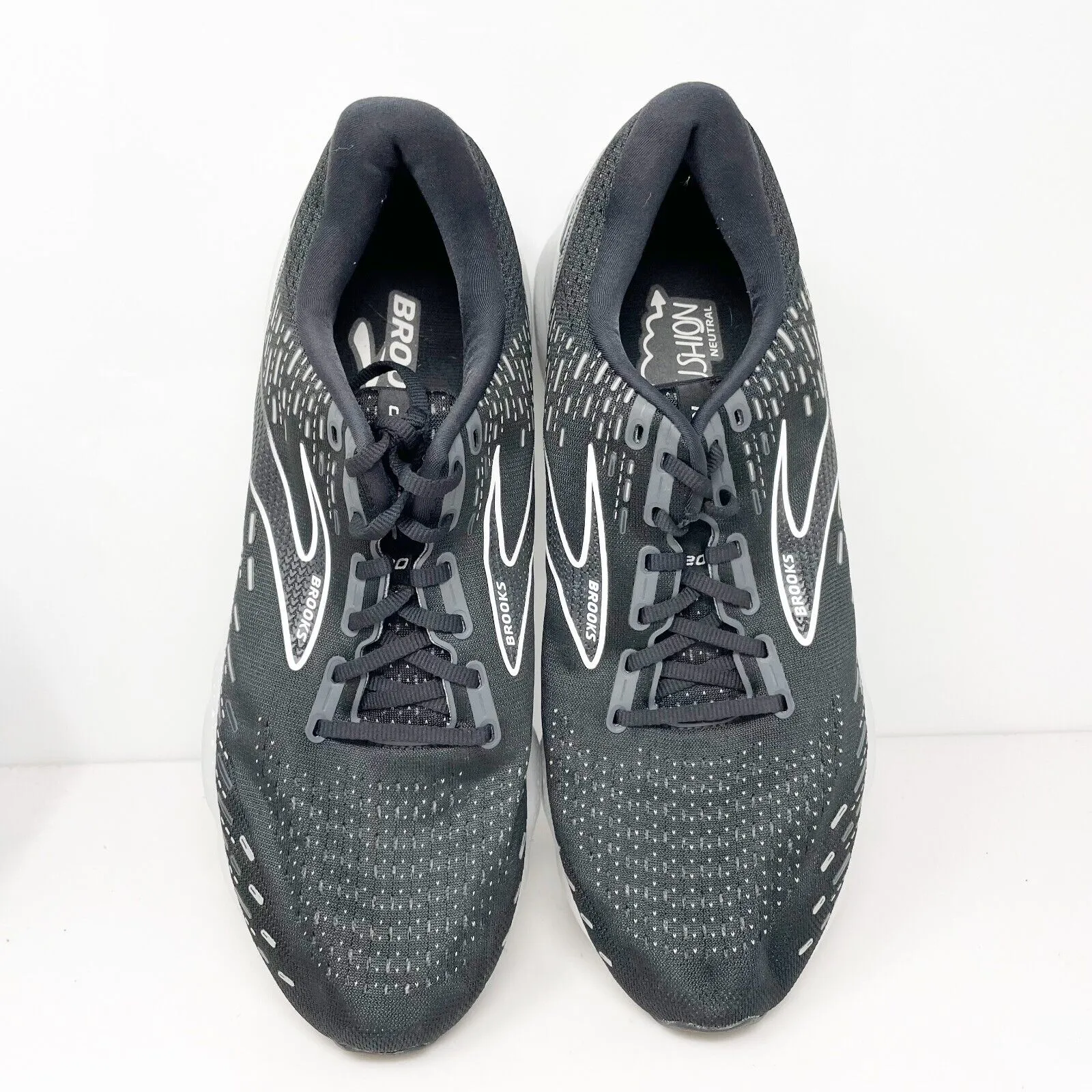 Brooks Mens Glycerin 20 1103821D059 Black Running Shoes Sneakers Size 12 D