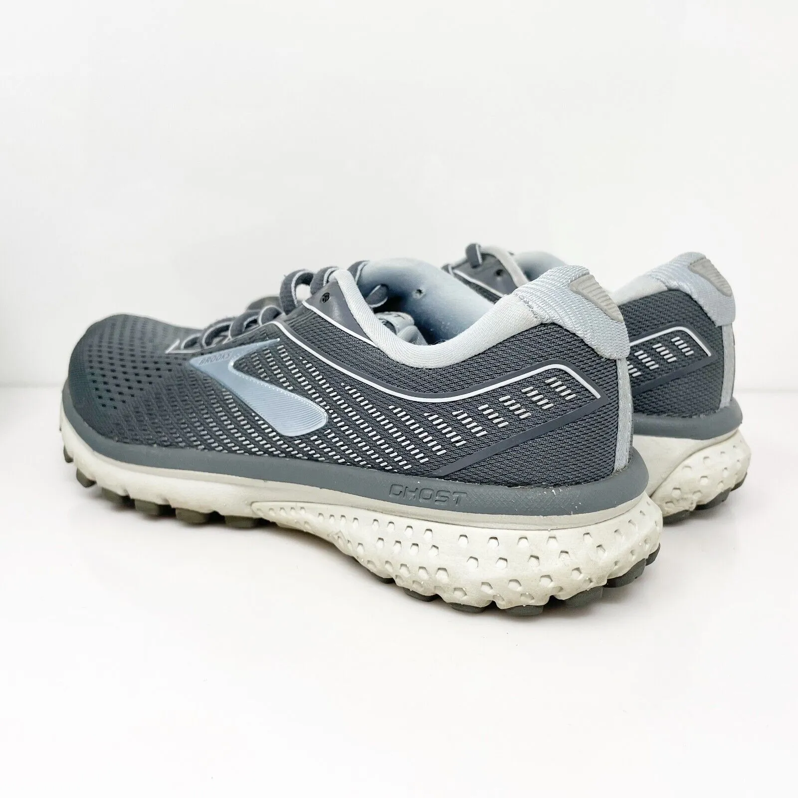 Brooks Womens Ghost 12 1203051B007 Gray Running Shoes Sneakers Size 6 B