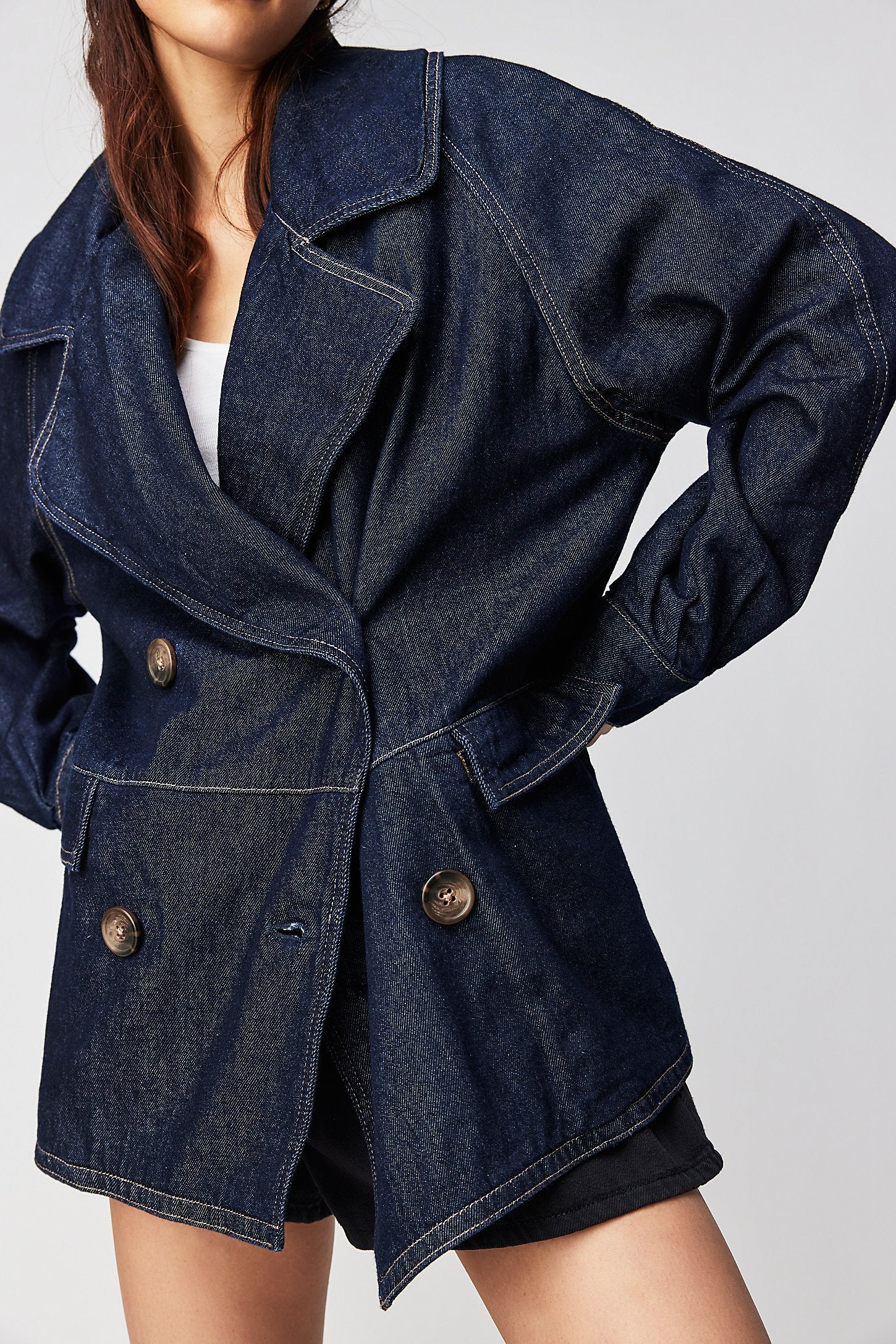 Denim Car Coat