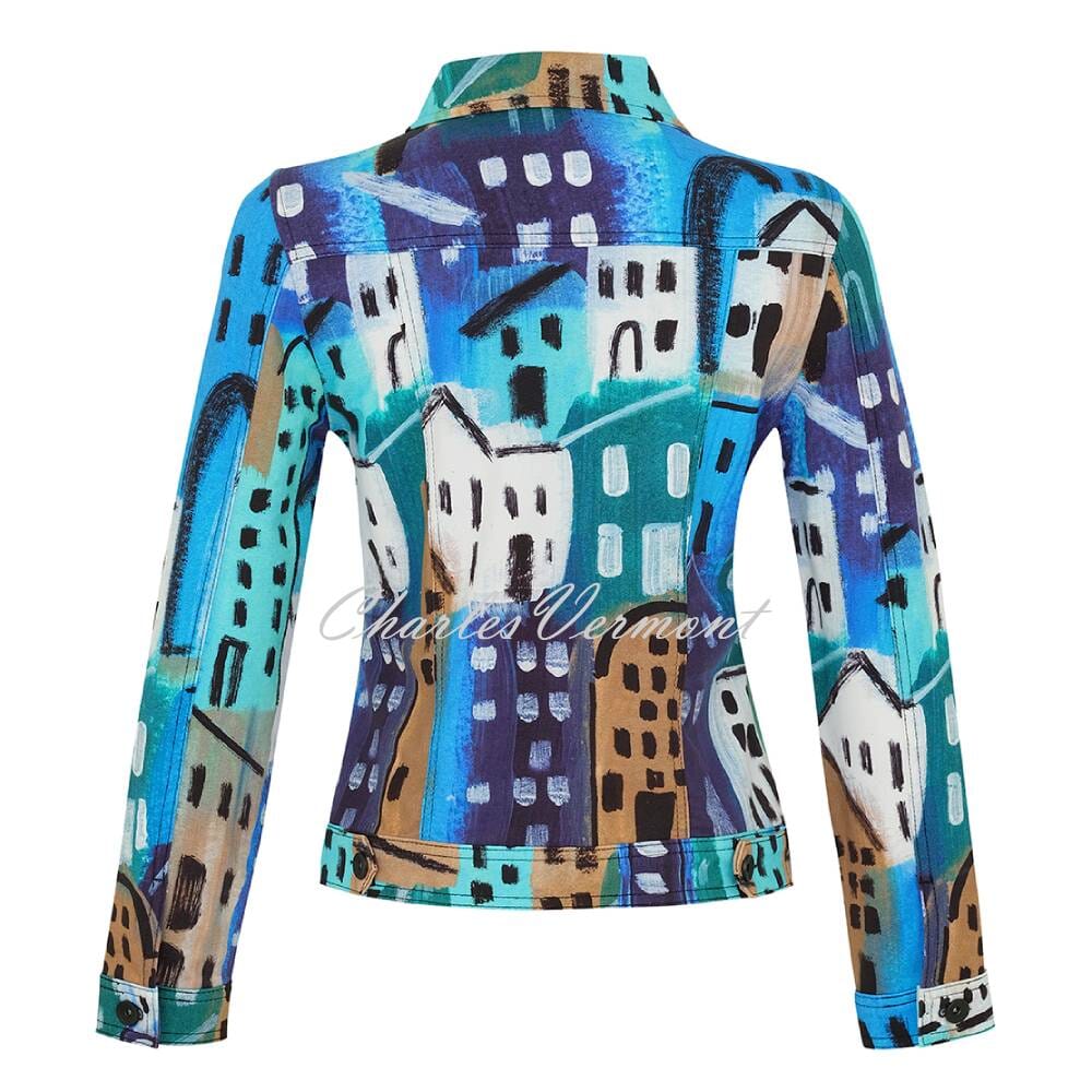 Dolcezza 'City Stories' Print 'Jean Style' Jacket - Style 73726