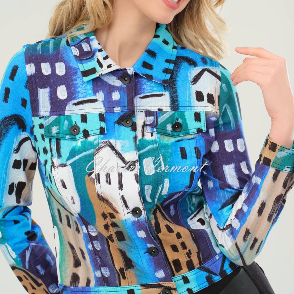 Dolcezza 'City Stories' Print 'Jean Style' Jacket - Style 73726