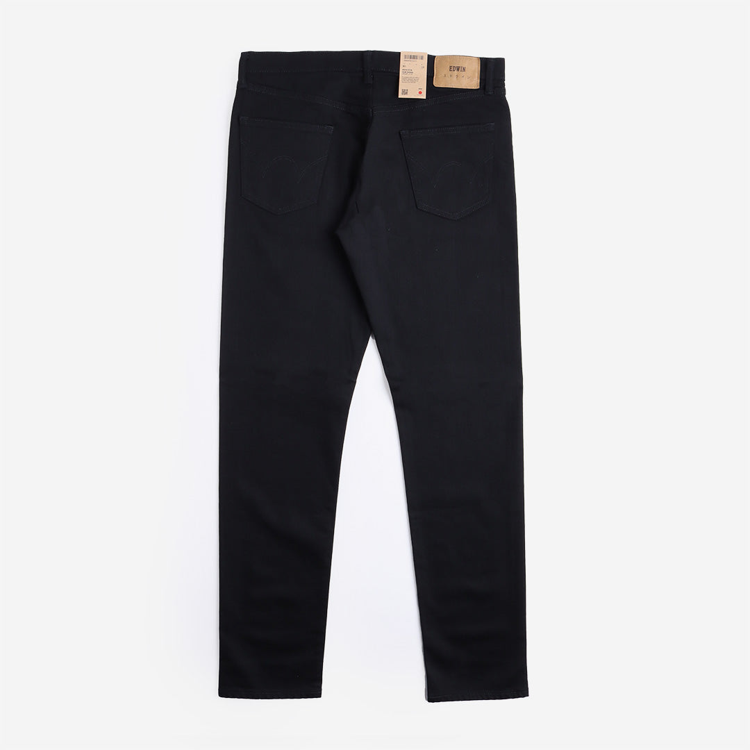 Edwin Slim Tapered Kaihara Black X Black Stretch Jeans