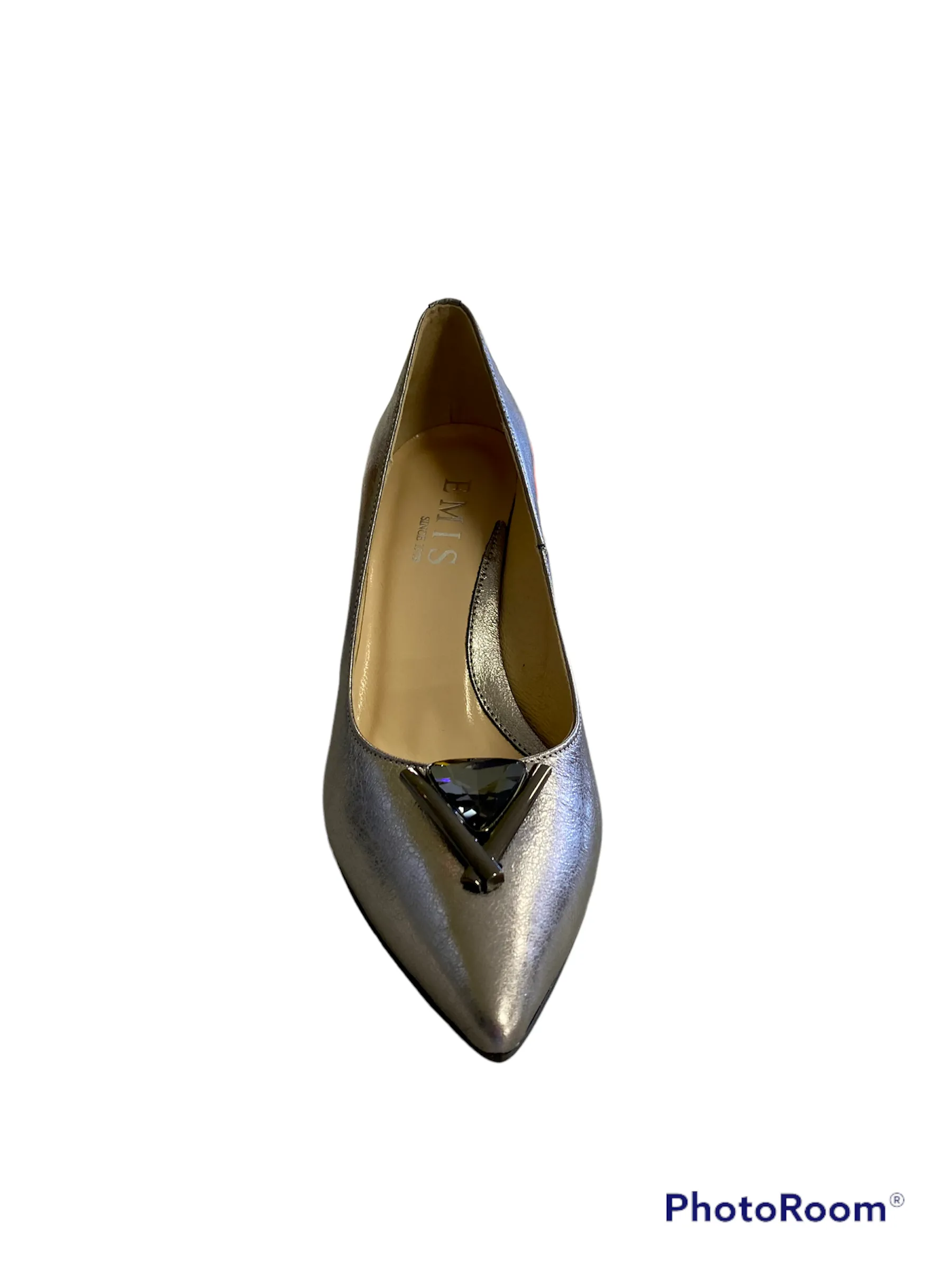 Emis Court Shoe in Pewter