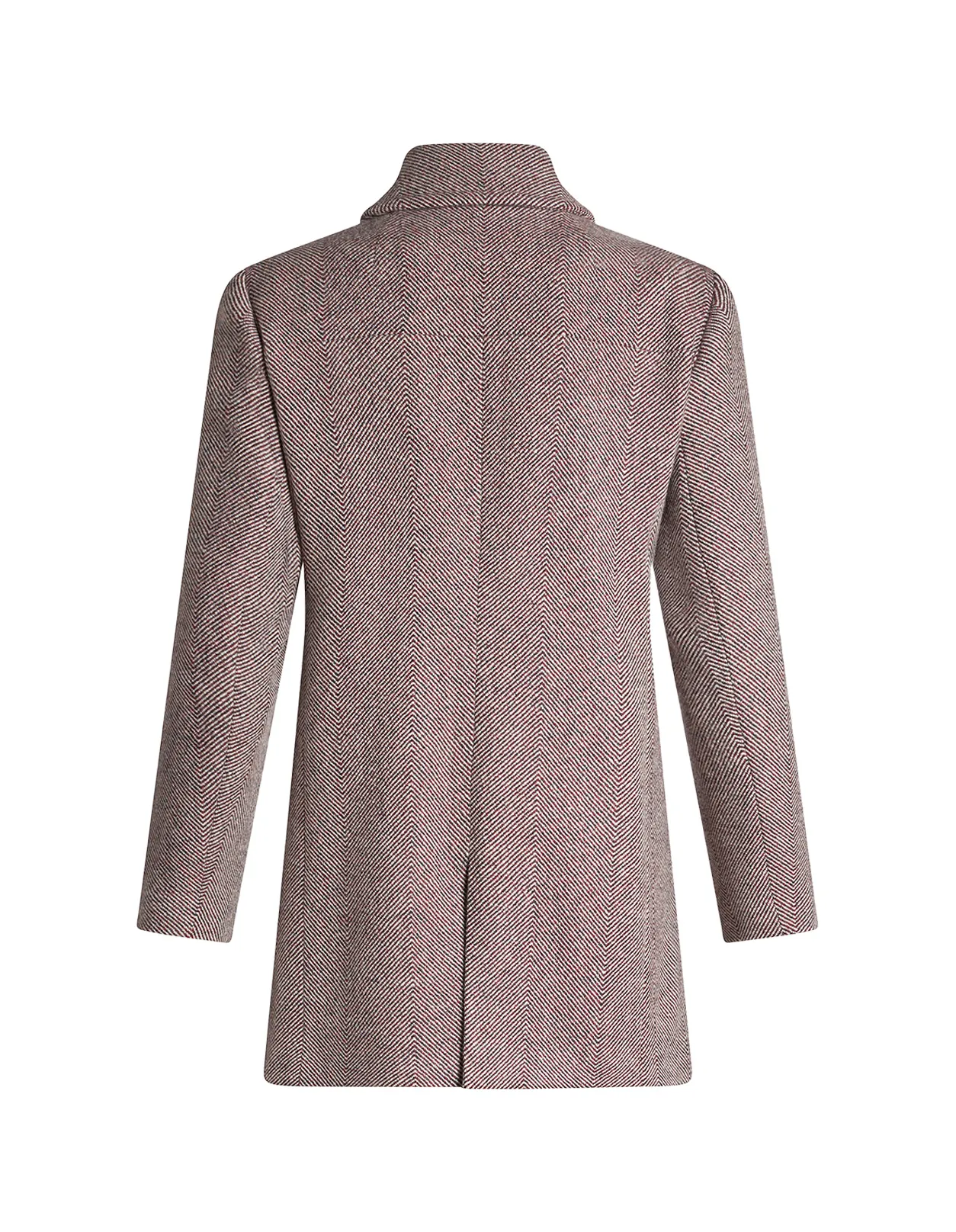 ETRO Pink Wool Tweed Peacoat