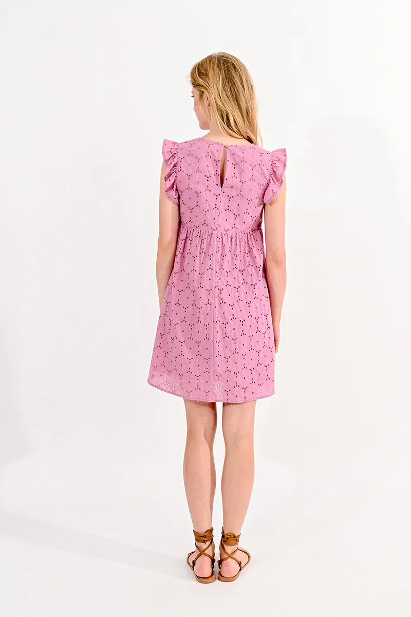 Eyelet Pink Dress