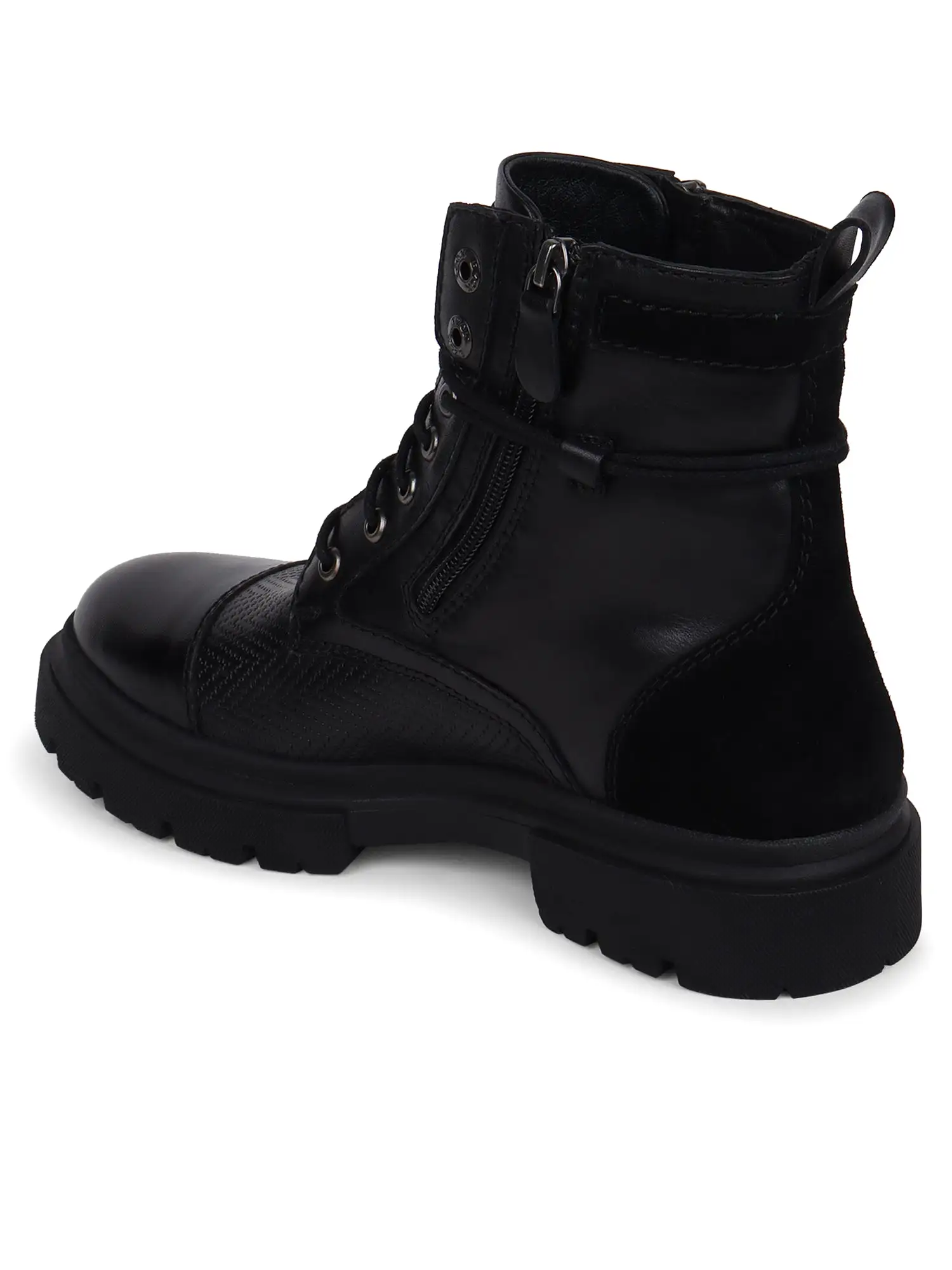 Ezok Stan Black Casual Boot Shoes