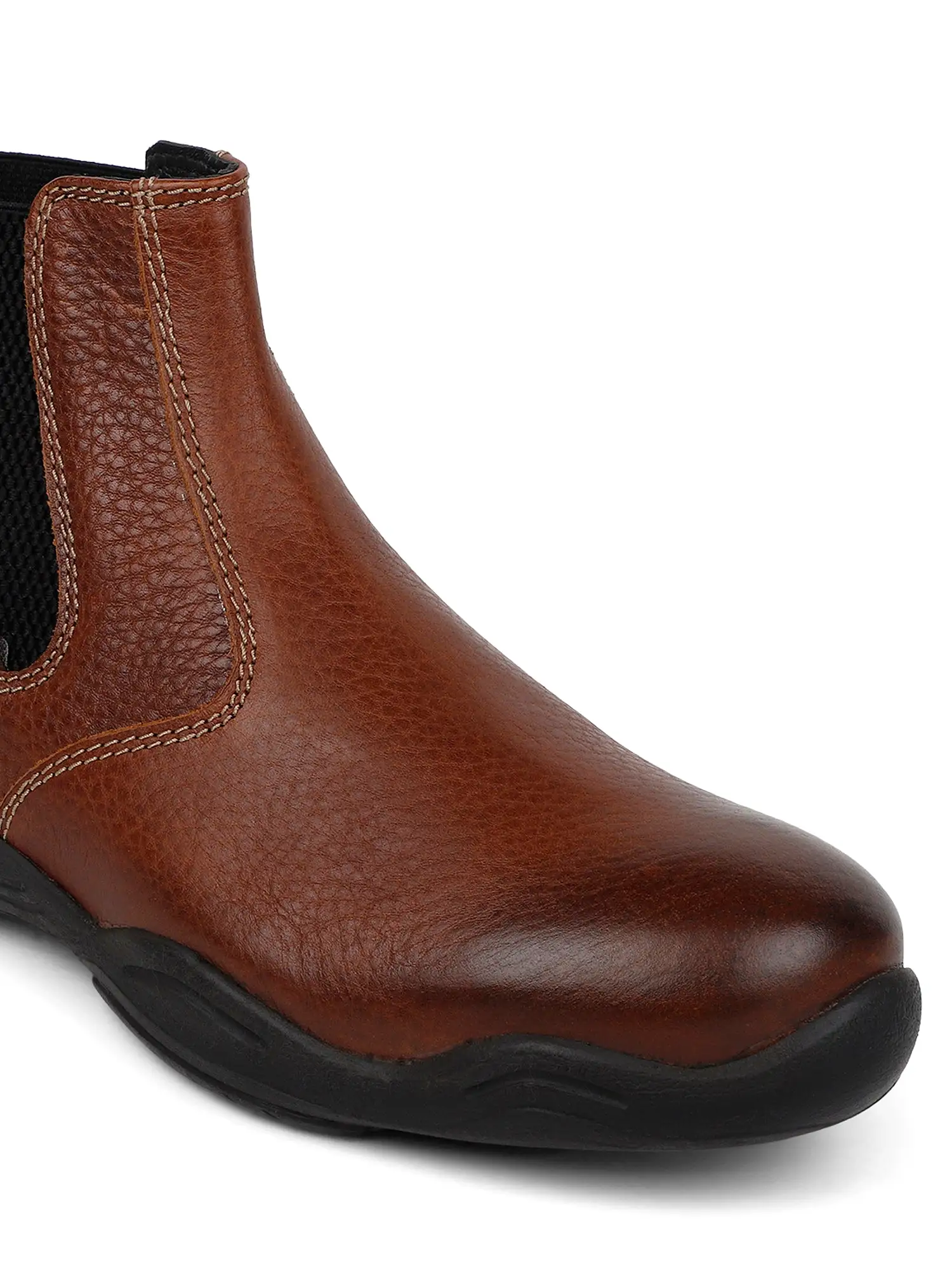 Ezok Tan Strech Casual Chelsea Boots Shoes