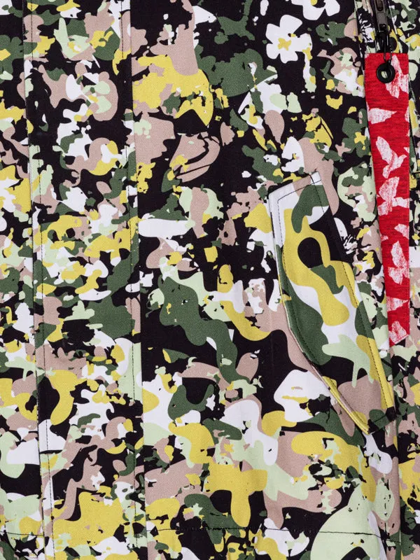 Floral Camo Oversized Parka Jumper - Maastokuvio