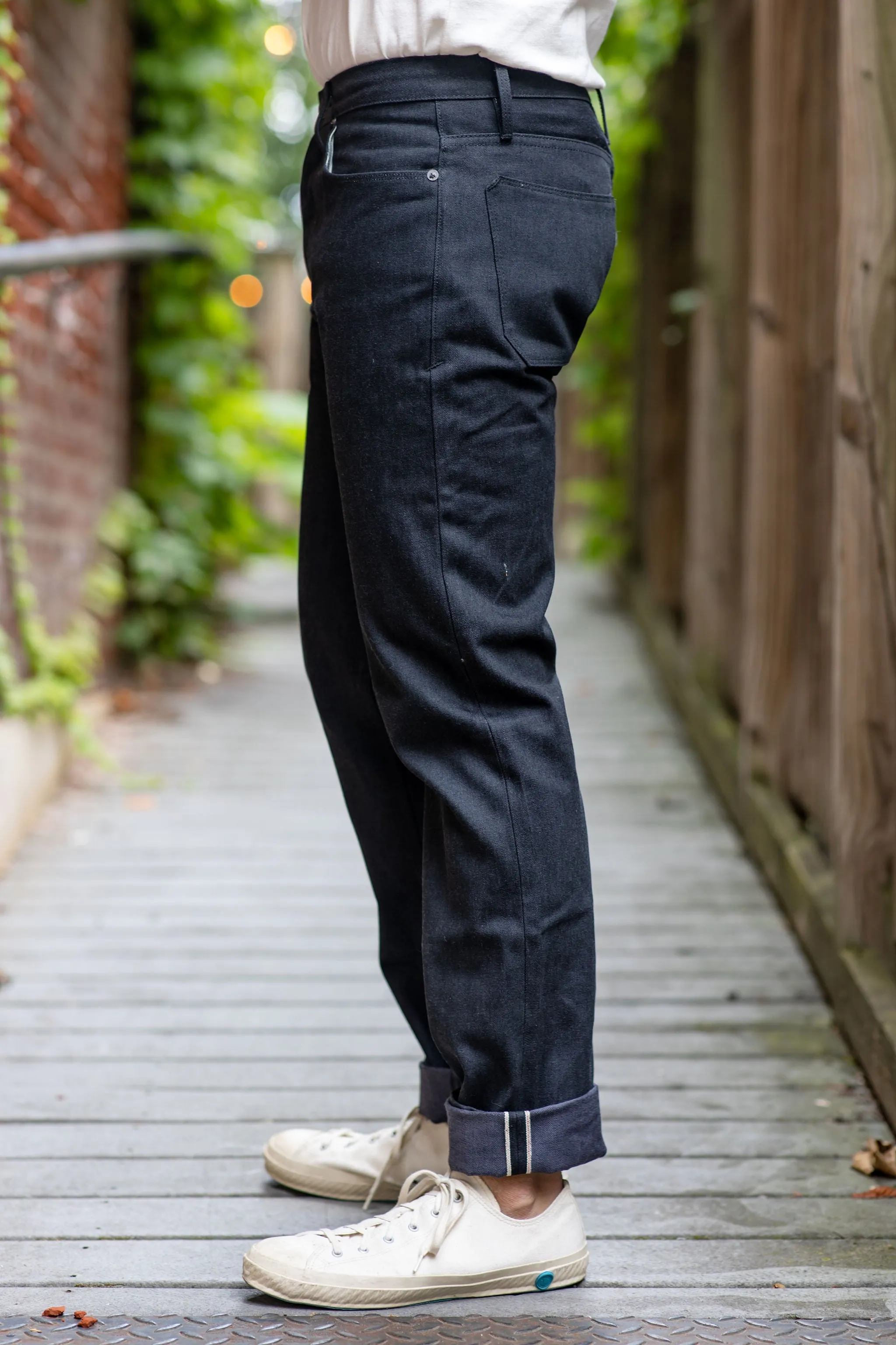 Freenote Cloth Portola Taper - 14.25oz. Black Grey Denim